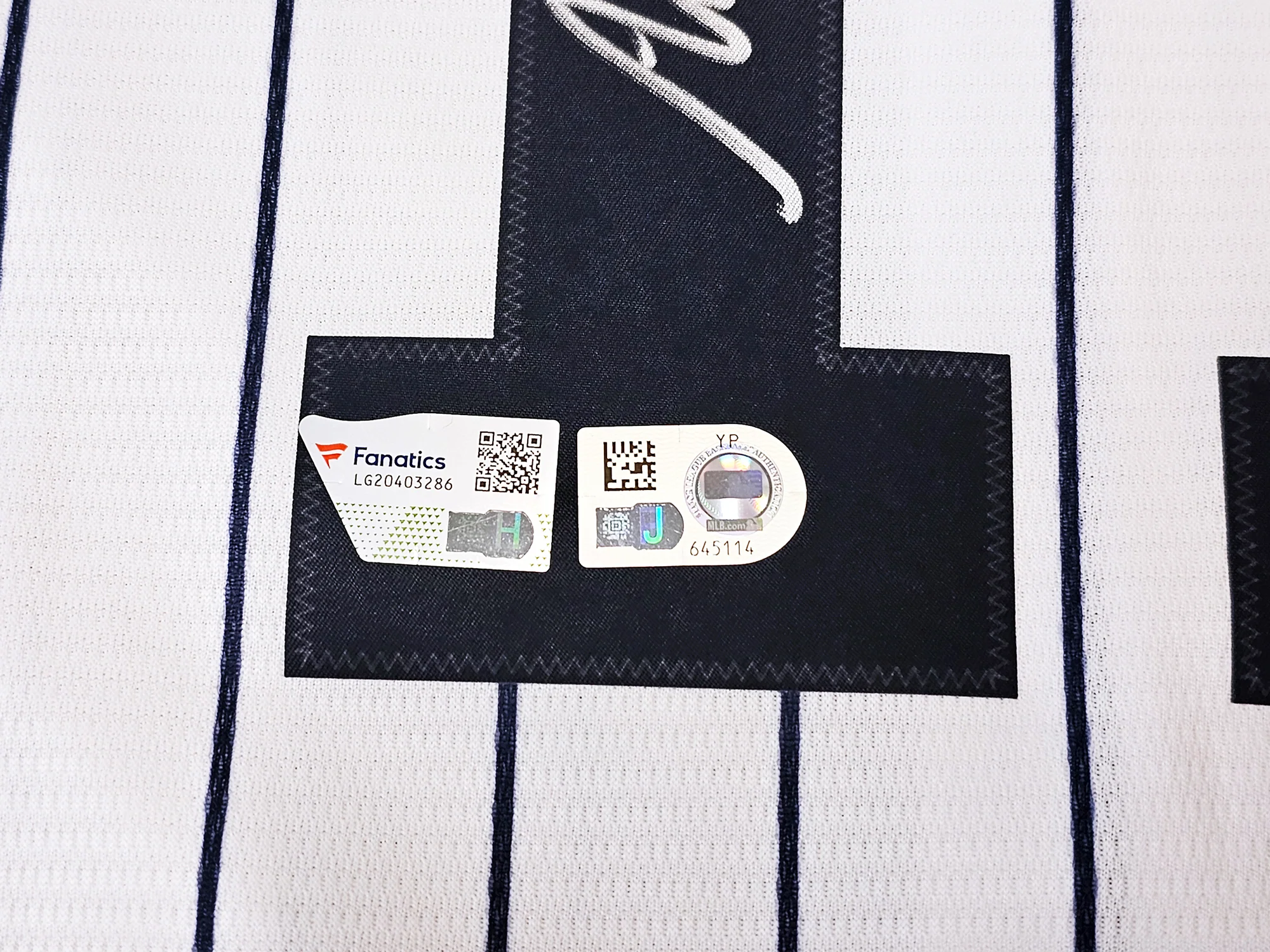 New York Yankees Anthony Volpe Autographed White Nike Jersey Size XL Fanatics Holo Stock #218757 - Image 5