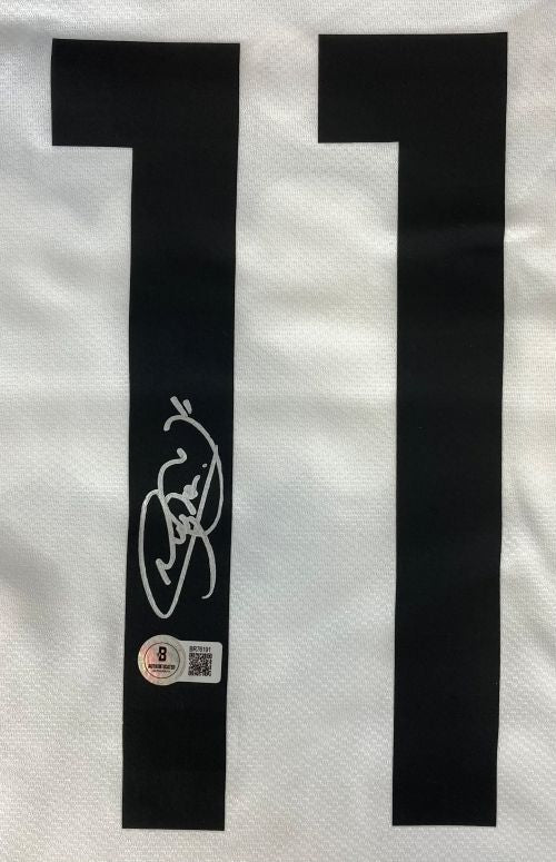 Neymar Jr Signed Santos FC White Nike Soccer Jersey BAS - Image 2