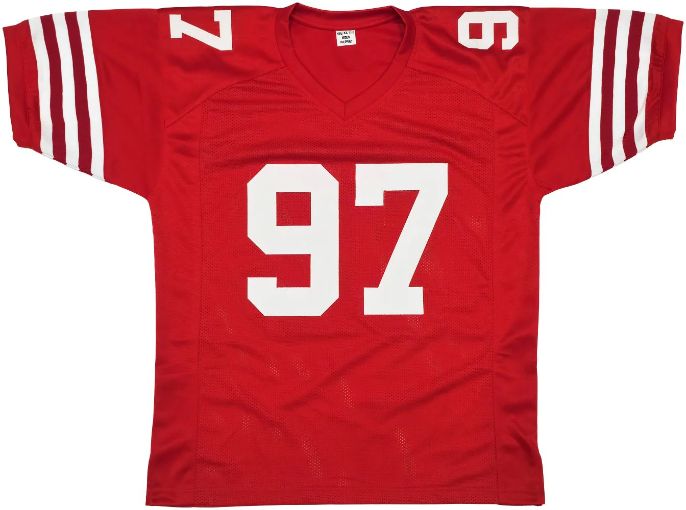 Nick Bosa San Francisco Signed Red Football Jersey BAS - Image 3