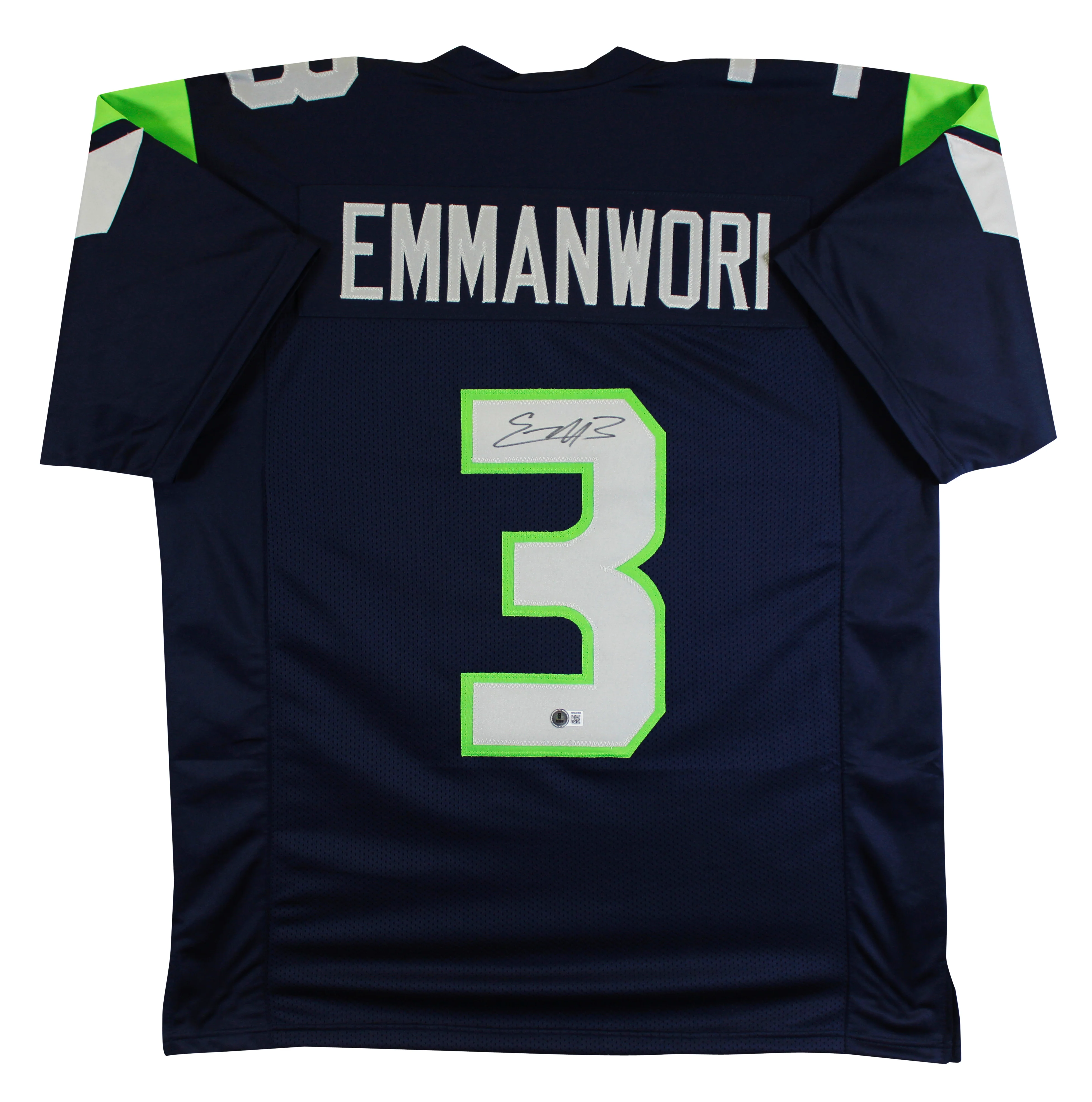 Nick Emmanwori Authentic Signed Navy Pro Style Jersey Autographed BAS Witnessed - Image 2