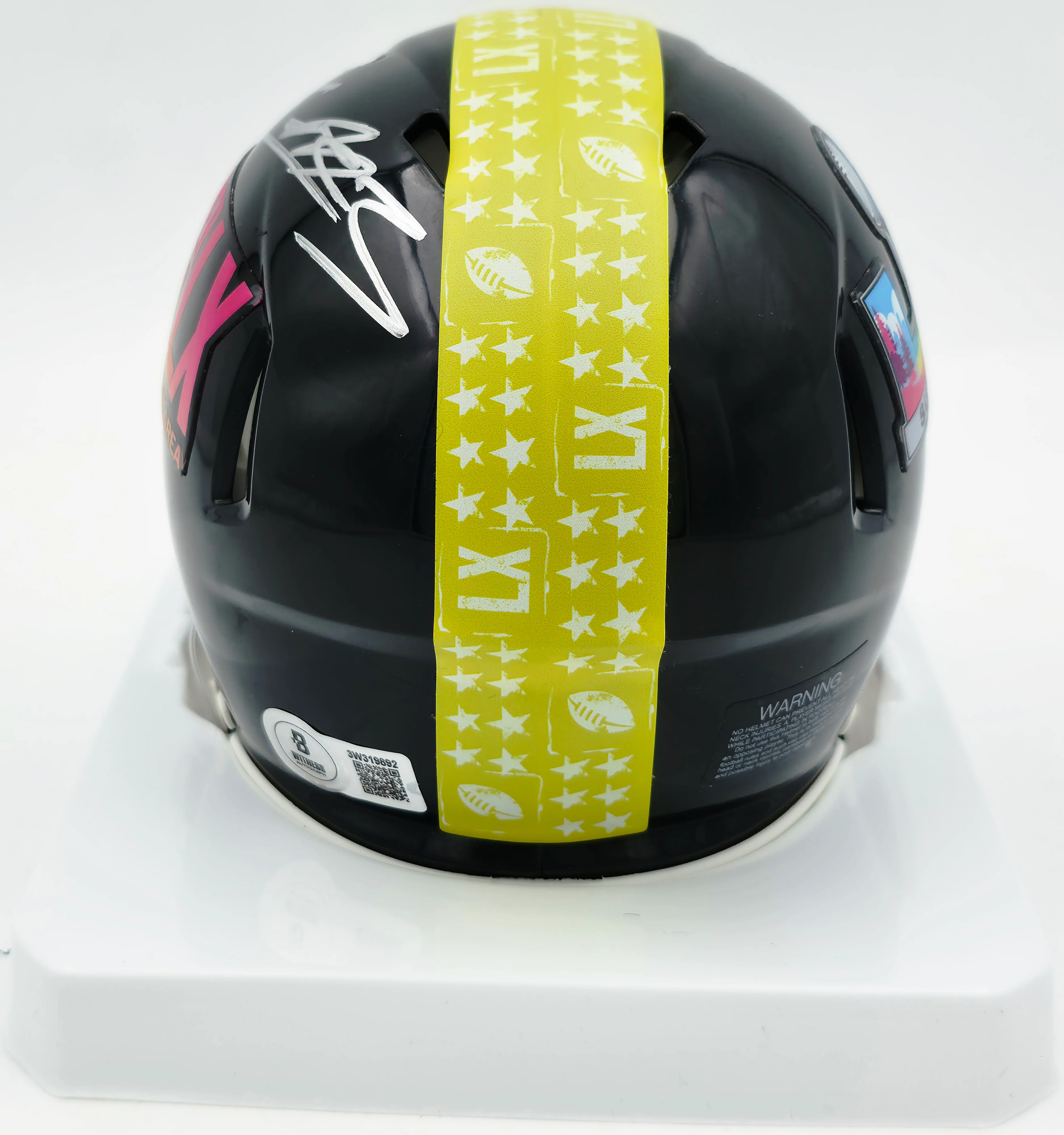 Nick Emmanwori Autographed Seattle Seahawks Black Super Bowl LX Logo Speed Mini Helmet Beckett BAS Witness #3W319892 - Image 5