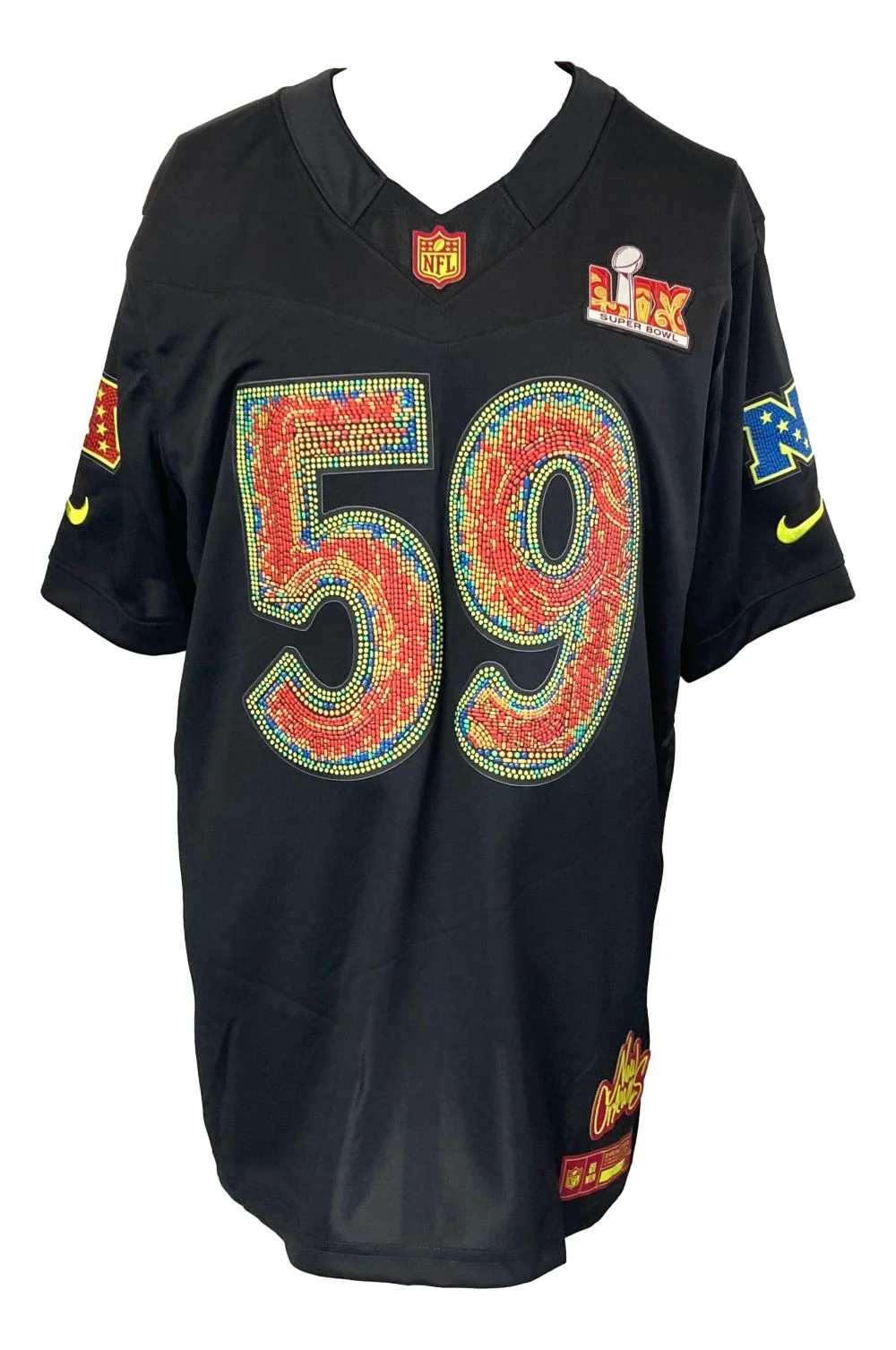 Nick Sirianni Signed Philadelphia Eagles Super Bowl 59 LIX Nike Limited Jersey BAS - Image 3