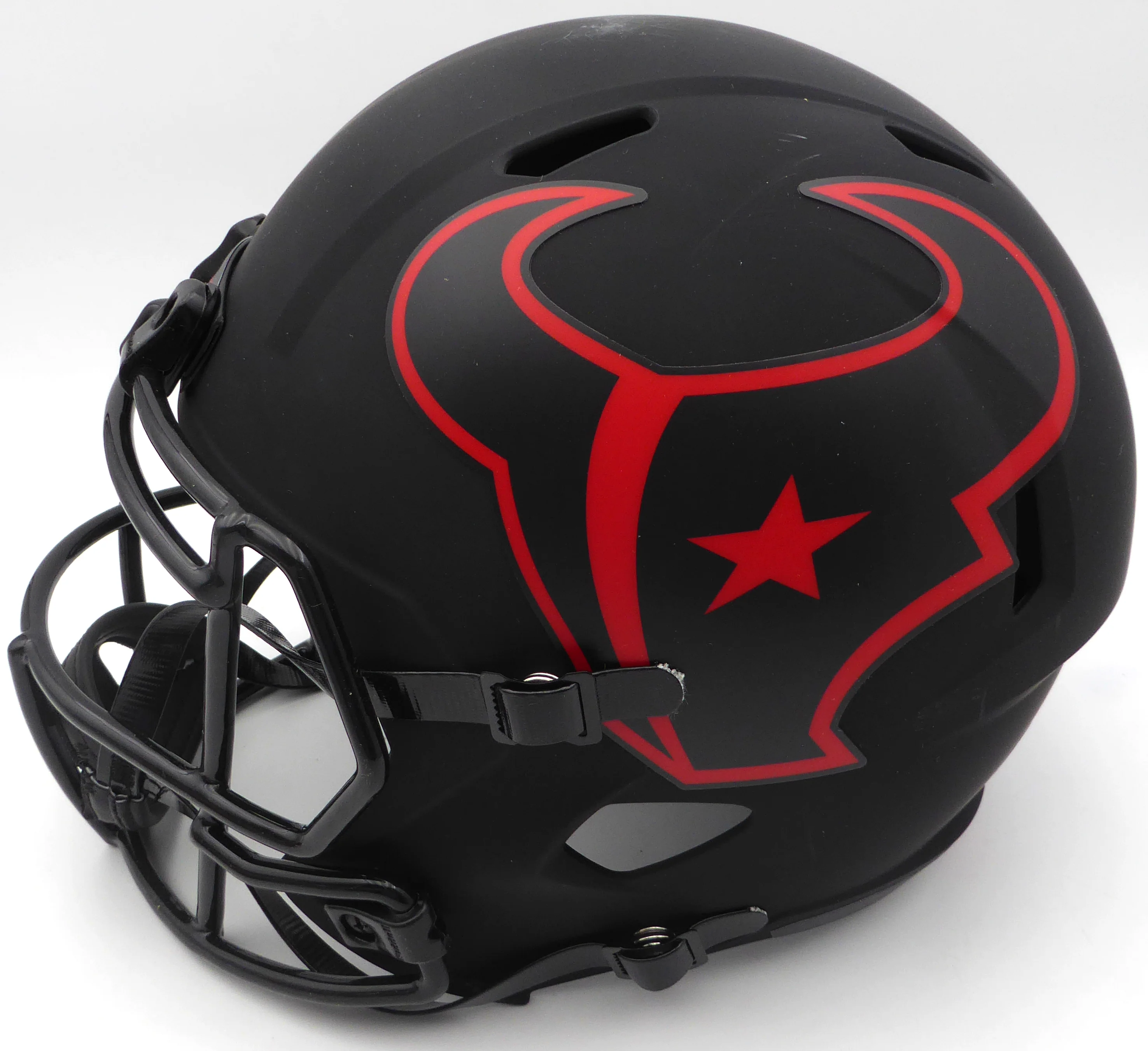 Nico Collins Autographed Eclipse Black Full Size Replica Helmet Houston Texans (Scratches) Beckett BAS QR #1W433069 - Image 5
