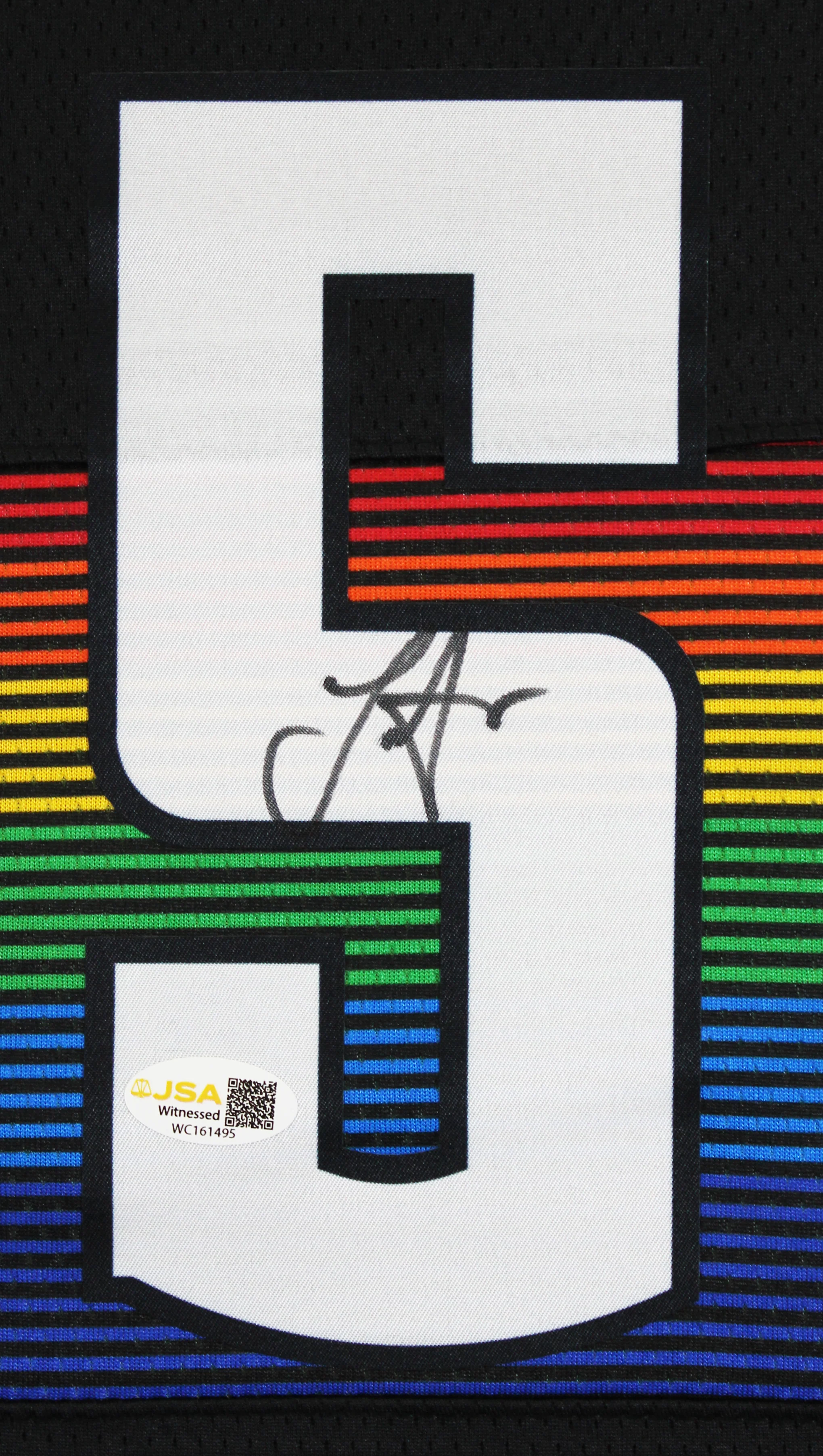 Nikola Jokic Authentic Signed Black Throwback Pro Style Jersey Autographed JSA - Image 3