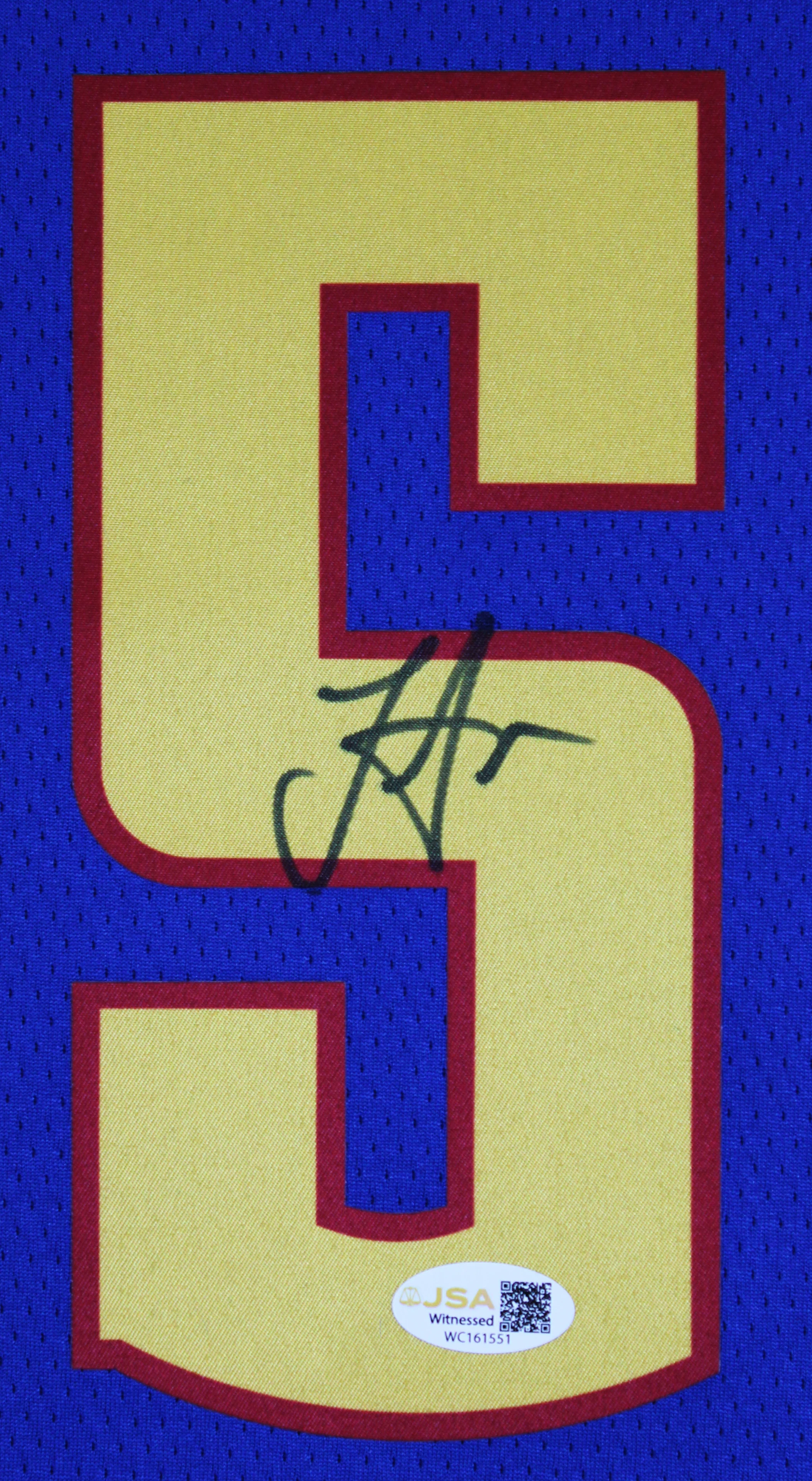 Nikola Jokic Authentic Signed Blue City Edition Pro Style Jersey Autographed JSA - Image 3