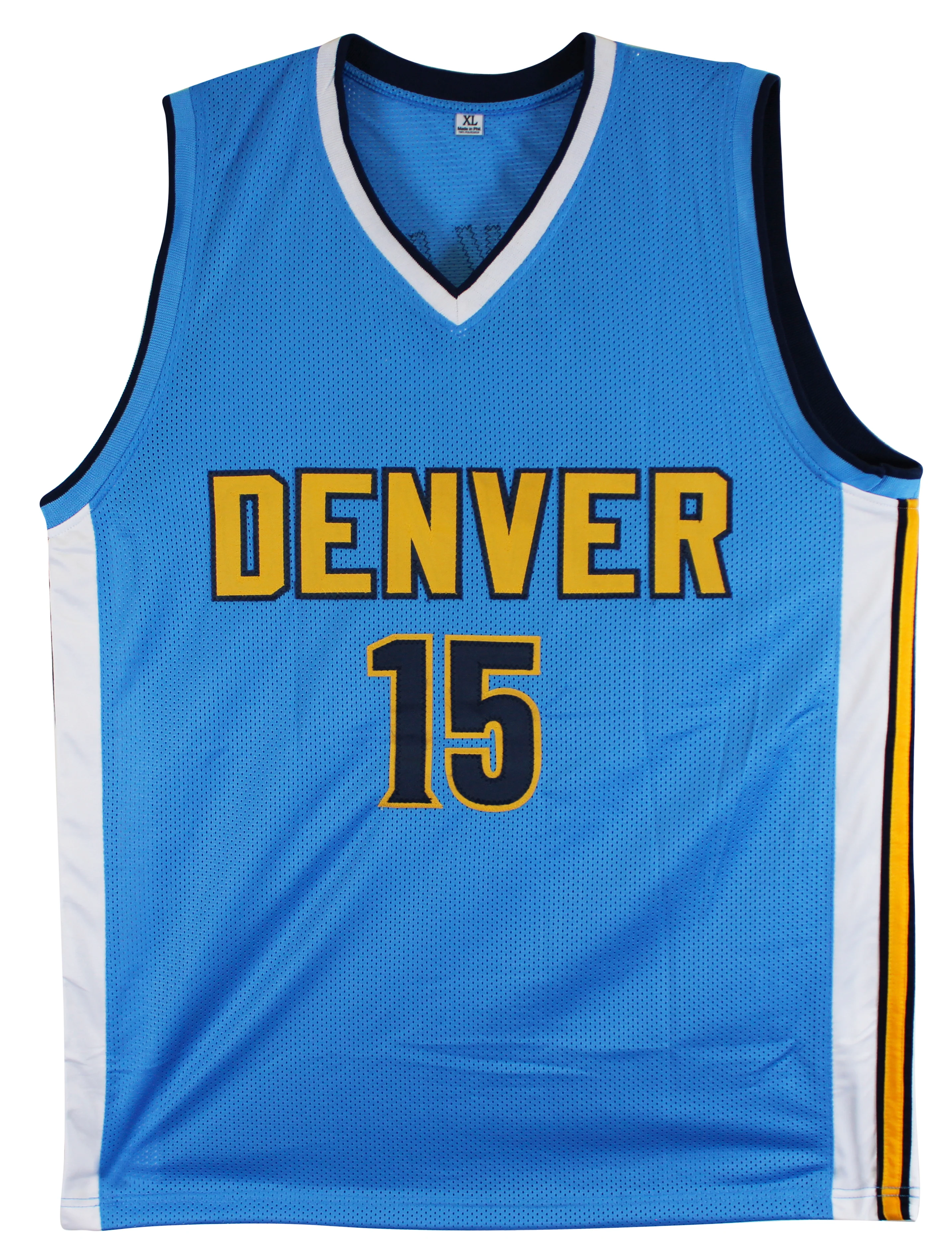 Nikola Jokic Authentic Signed Light Blue Throwback Pro Style Jersey BAS Witness - Image 4
