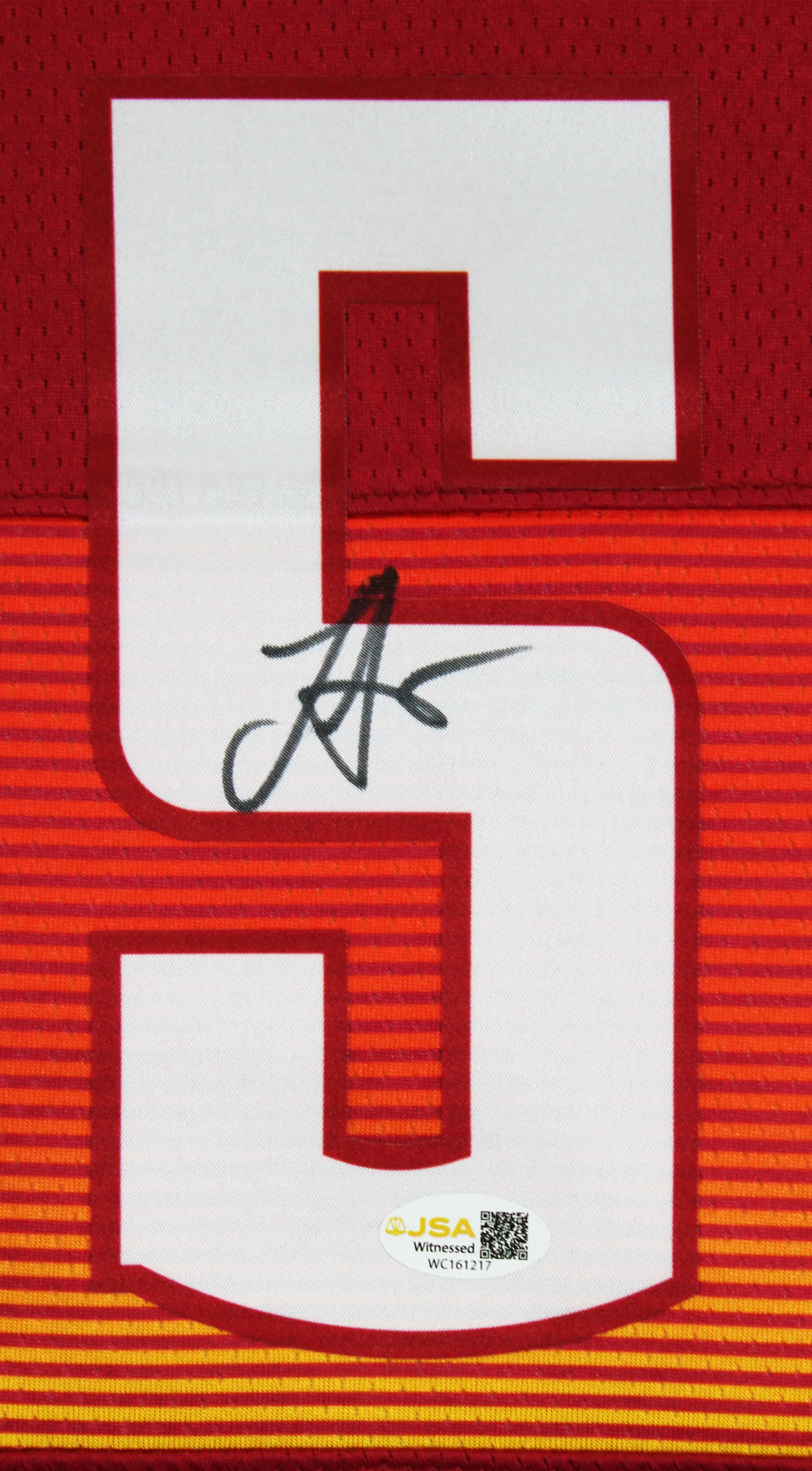 Nikola Jokic Authentic Signed Red City Edition Pro Style Jersey Autographed JSA - Image 3