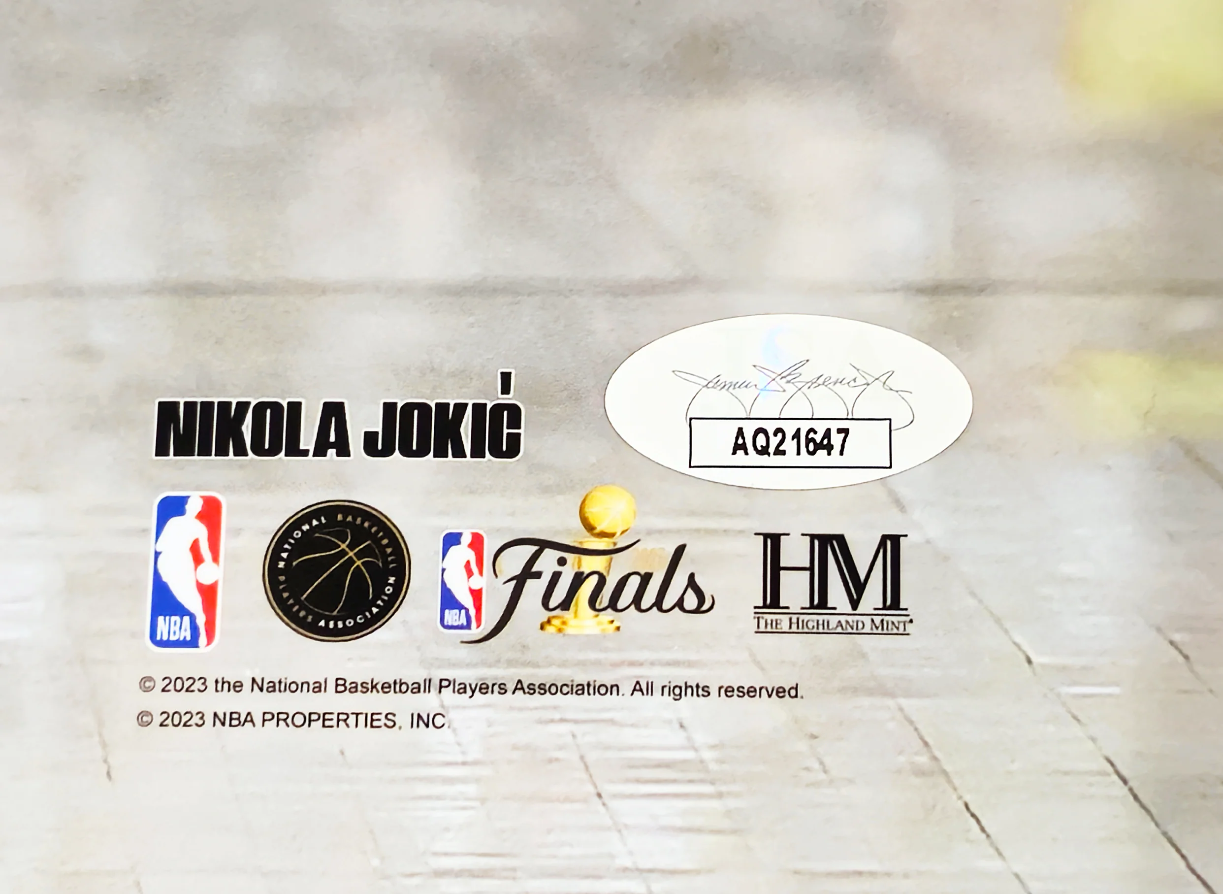 Nikola Jokic Autographed 16x20 Photo Denver Nuggets 2023 NBA Finals JSA Stock #221505 - Image 3