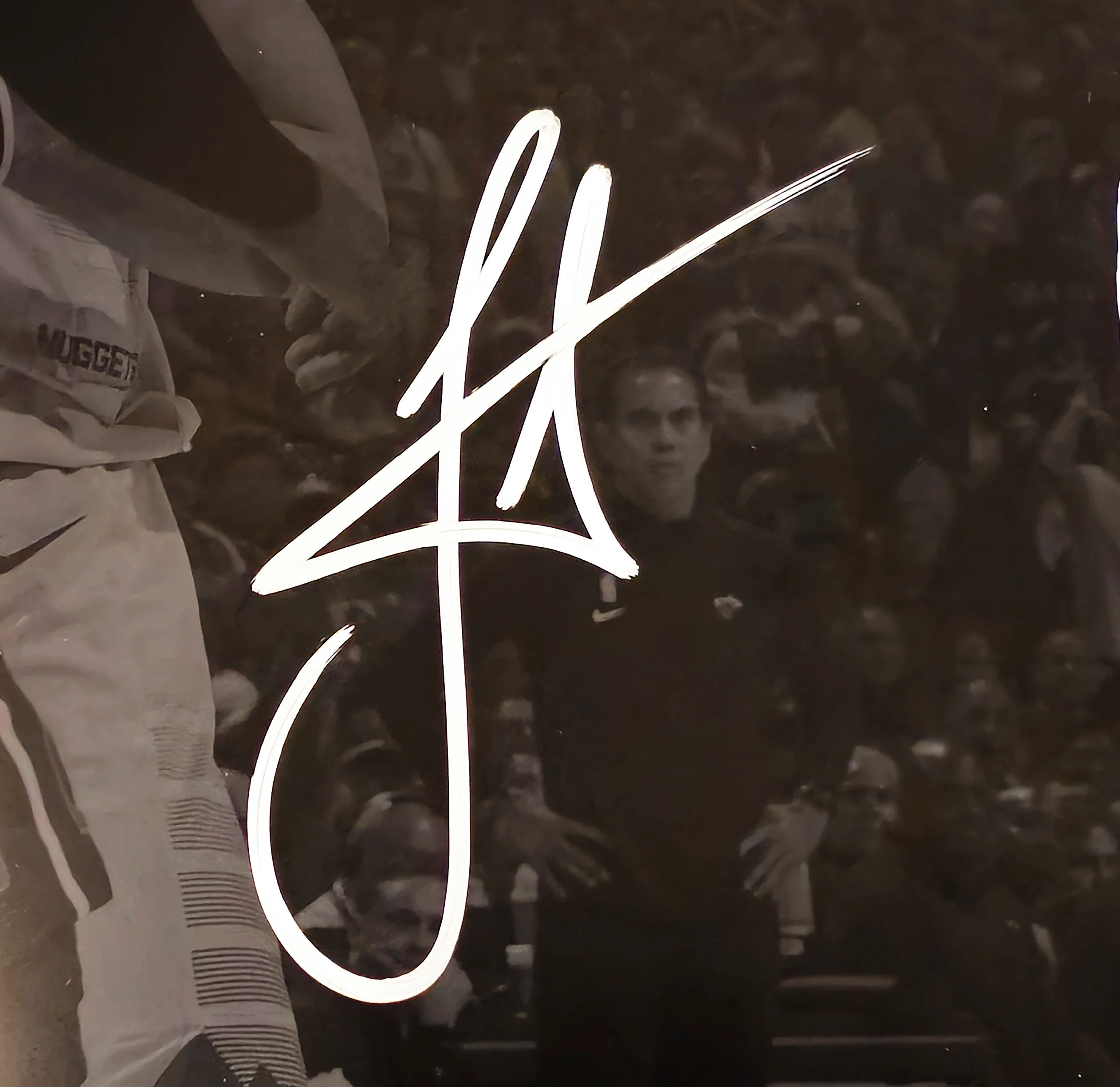 Nikola Jokic Autographed 16x20 Photo Denver Nuggets 2023 NBA Finals Spotlight JSA Stock #221507 - Image 2