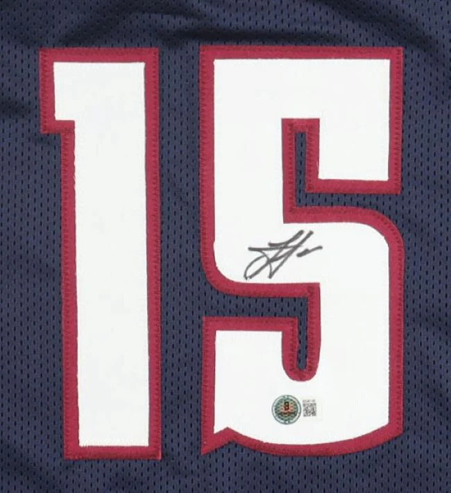 Nikola Jokic Denver Signed Navy Basketball Jersey BAS - Image 2