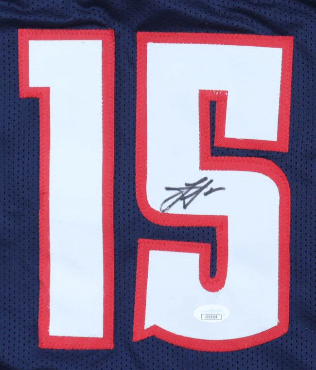 Nikola Jokic Denver Signed Navy Blue Basketball Jersey JSA Hologram - Image 2