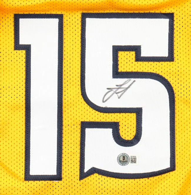 Nikola Jokic Denver Signed Yellow Basketball Jersey BAS - Image 2