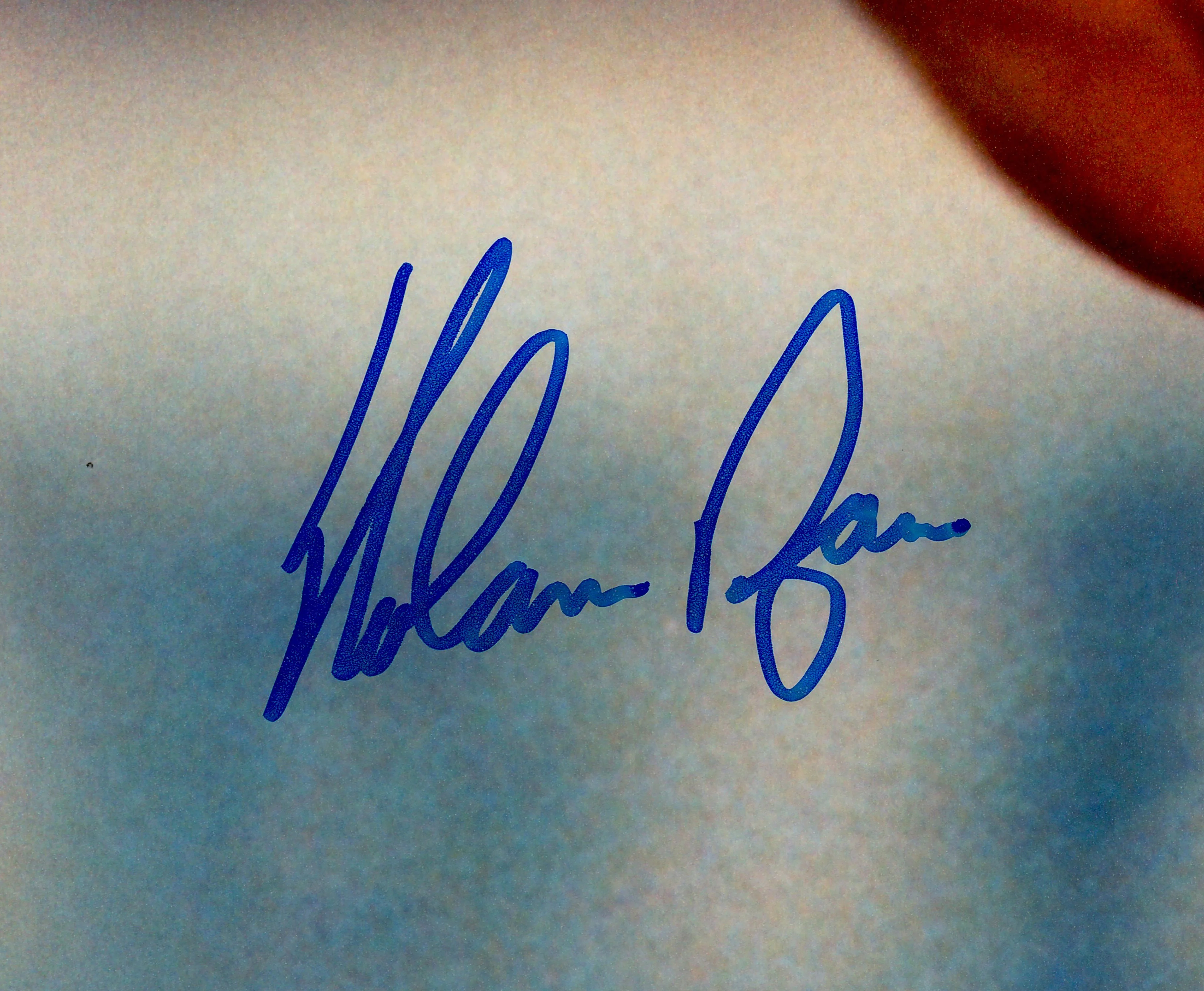 Nolan Ryan Autographed 16x20 Photo Texas Rangers Fight vs. Robin Ventura PSA/DNA Stock #252363 - Image 2