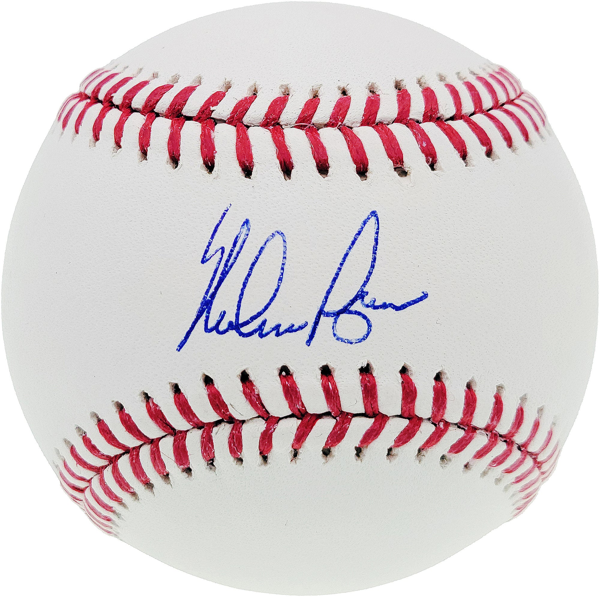 Nolan Ryan Autographed Official MLB Baseball Texas Rangers Beckett BAS Stock #201270 - Image 2