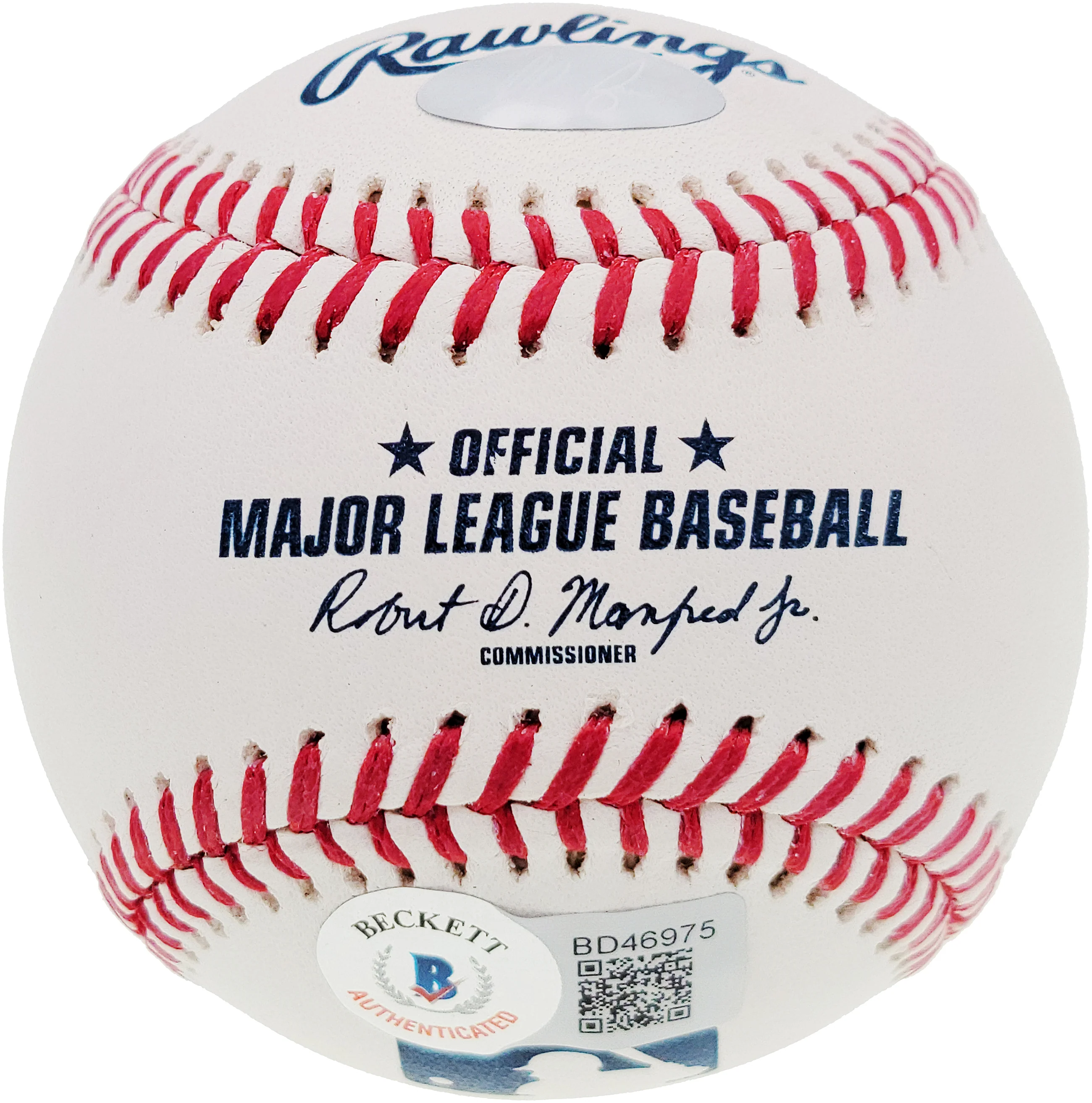 Nolan Ryan Autographed Official MLB Baseball Texas Rangers Beckett BAS Stock #201270 - Image 3