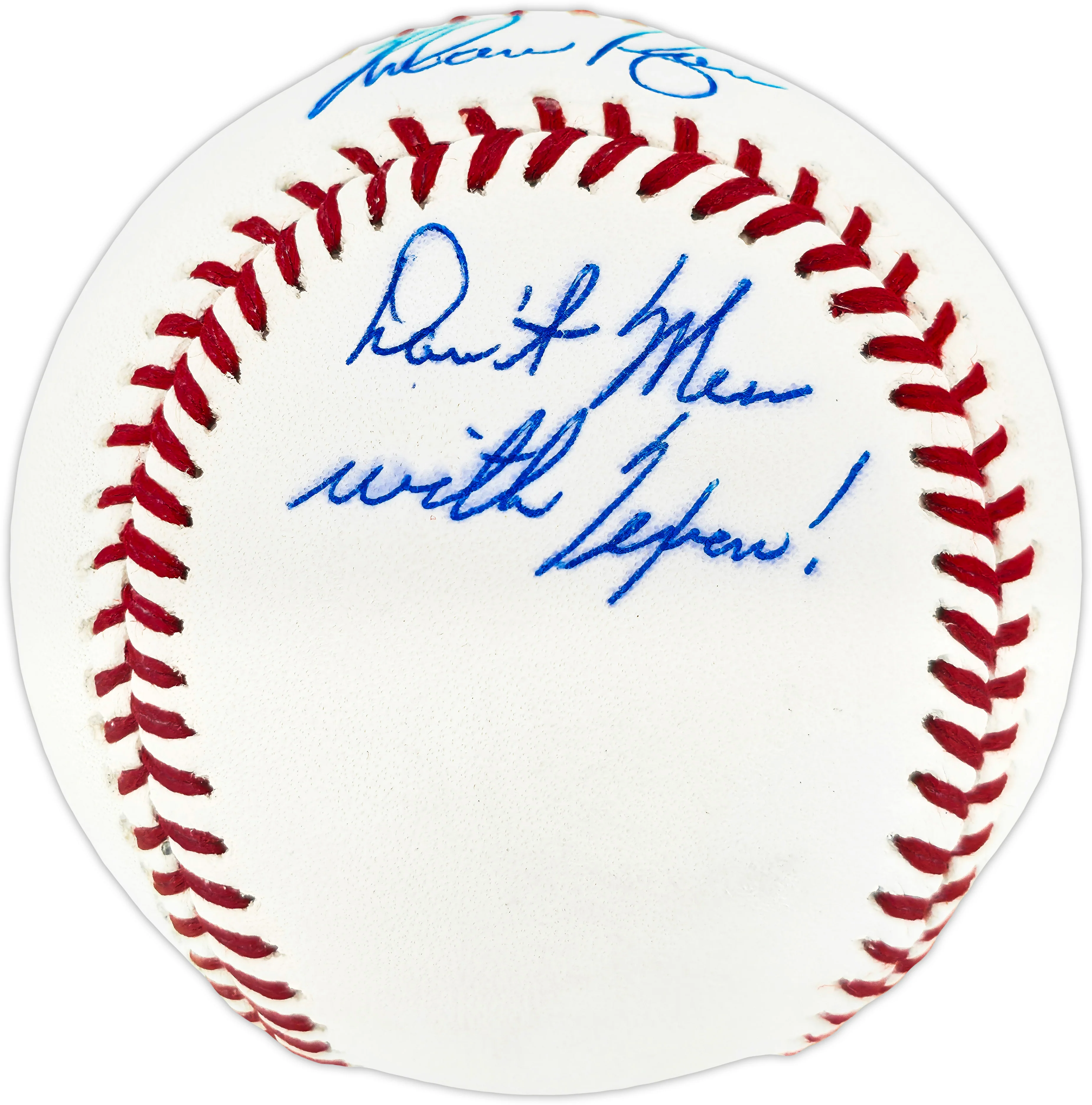 Nolan Ryan Autographed Official MLB Baseball Texas Rangers "Don't Mess With Texas!" NR Holo SKU #243151 - Image 2