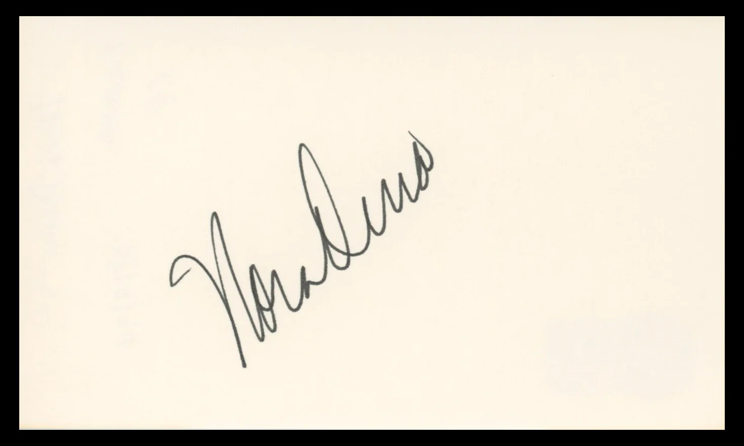 Nora Dunn Saturday Night Live Authentic Signed 3x5 Index Card BAS #BV04140