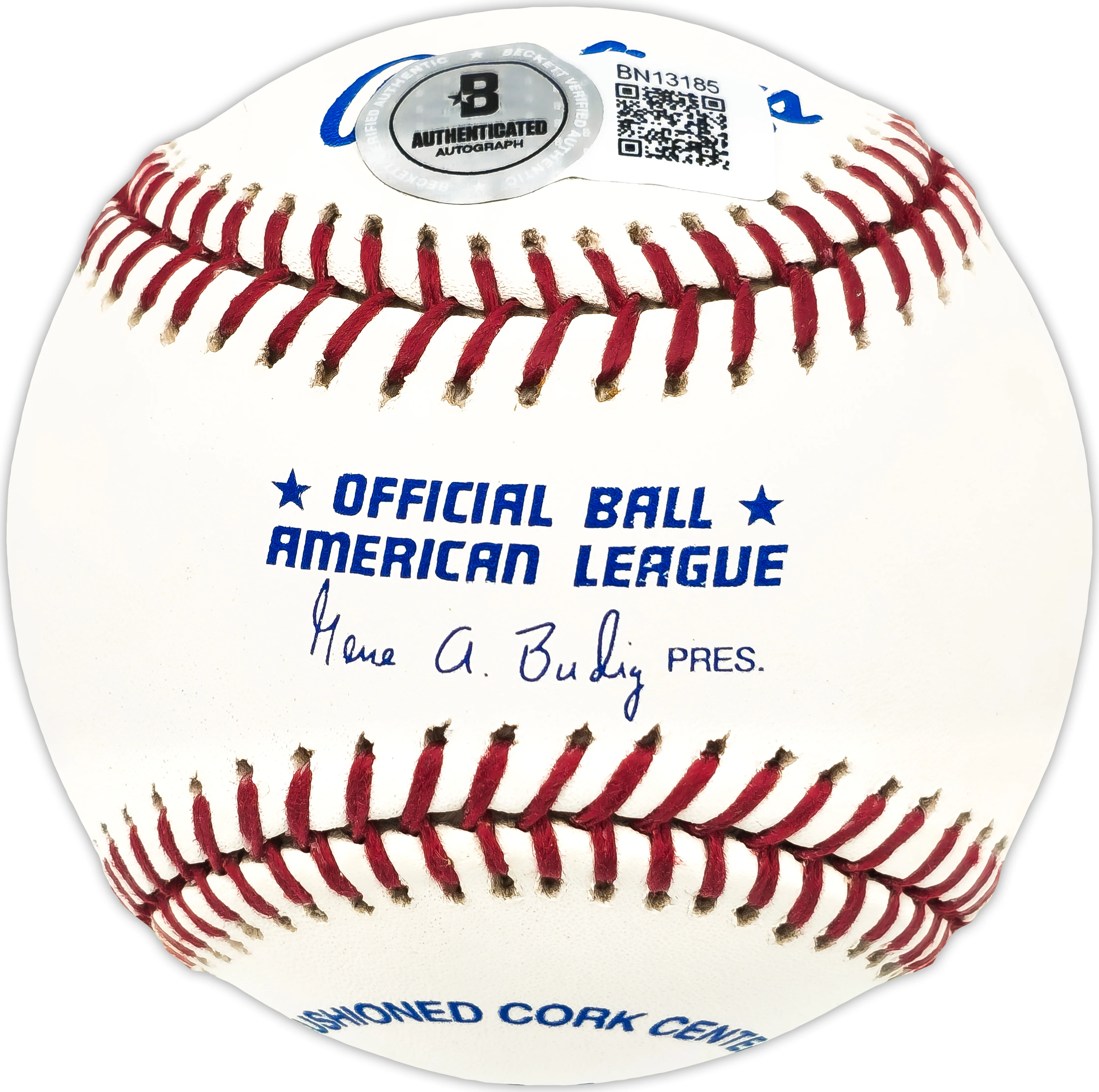 Norm Schlueter Autographed Official AL Baseball Chicago White Sox, Cleveland Indians Beckett BAS QR #BN13185 - Image 2
