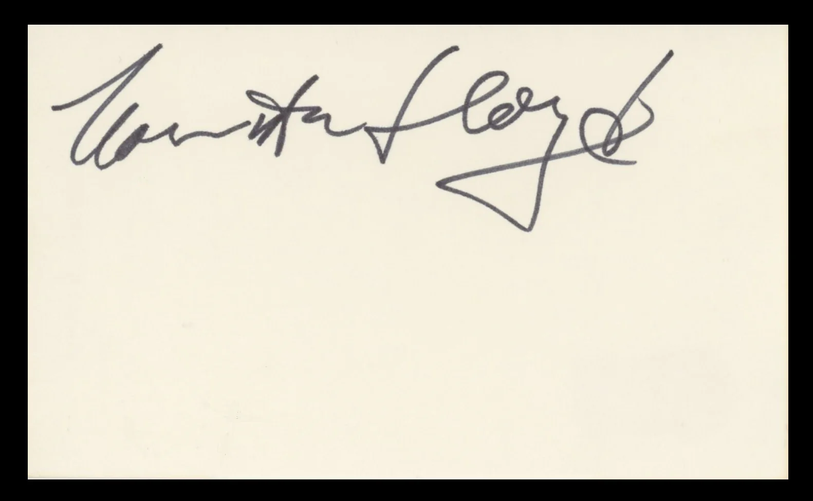 Norman Lloyd Saboteur Authentic Signed 3x5 Index Card Autographed BAS #BV59147 - Image 2