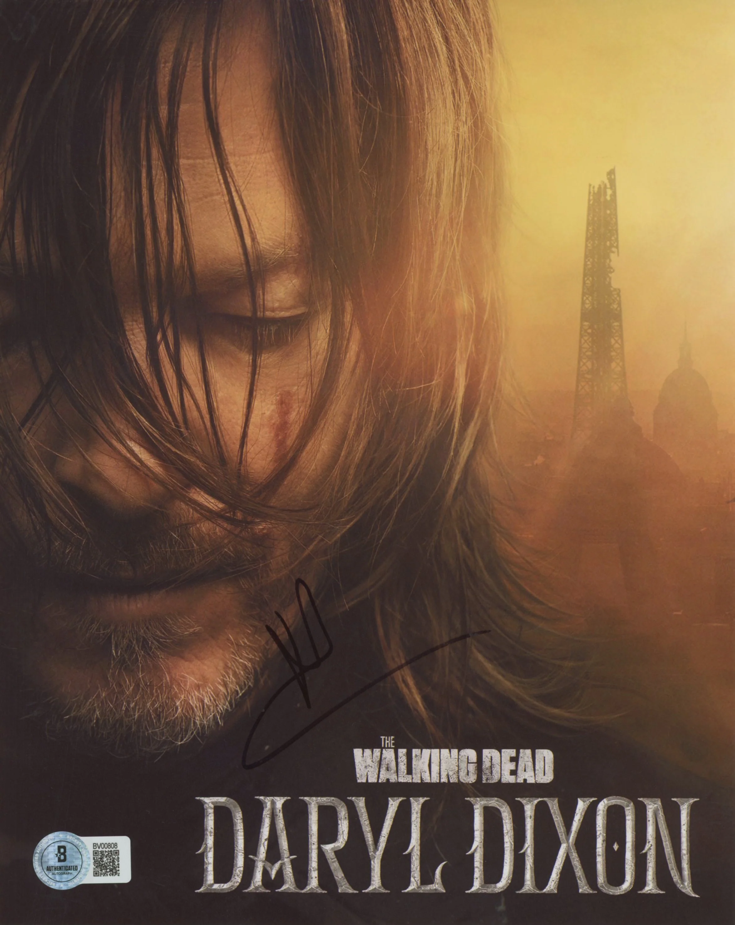 Norman Reedus The Walking Dead Authentic Signed 8x10 Photo BAS #BV00808