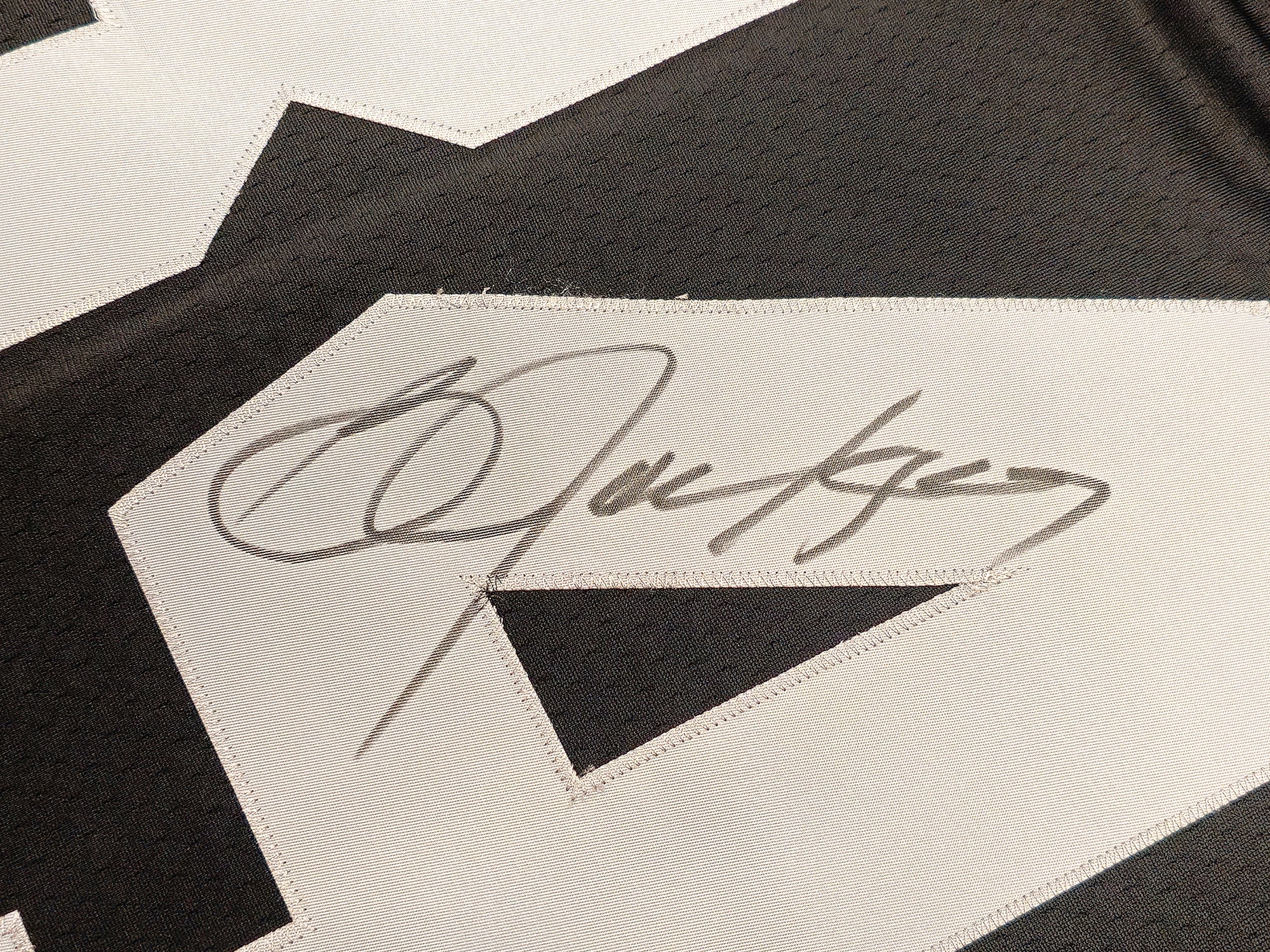Oakland Raiders Bo Jackson Autographed Black Authentic Mitchell & Ness 1988 Throwback Jersey Size L Beckett BAS Witness Stock #230007 - Image 4
