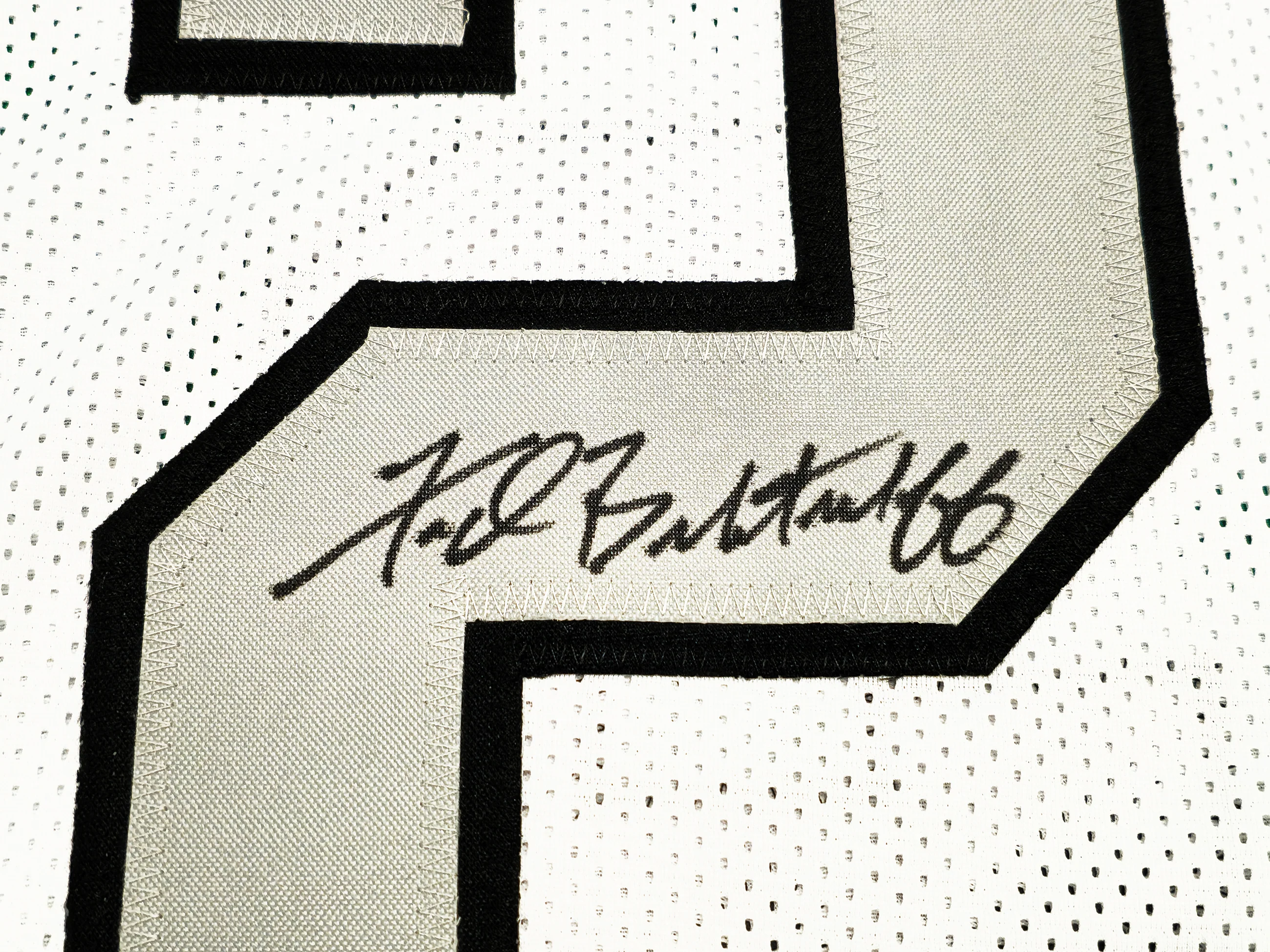 Oakland Raiders Fred Biletnikoff Autographed White Jersey Beckett BAS Witness Stock #232609 - Image 4