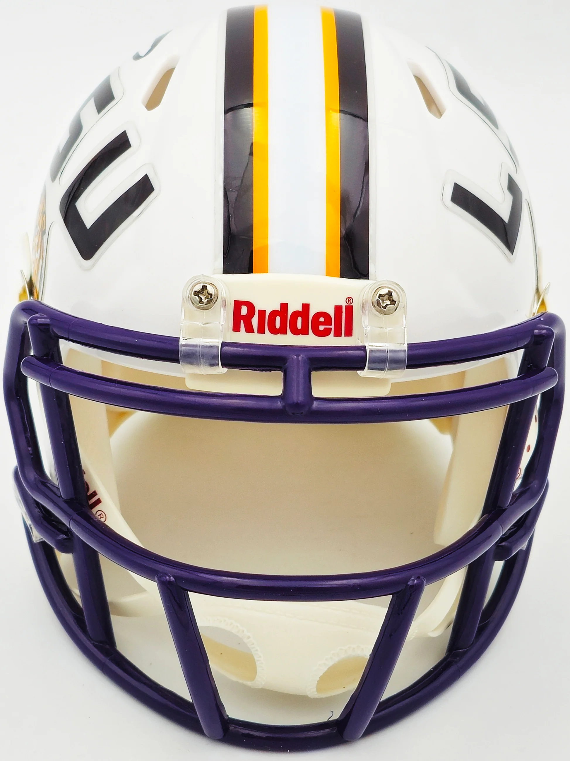 Odell Beckham Jr. Autographed LSU Tigers White Speed Mini Helmet Beckett BAS Witness Stock #235089 - Image 3