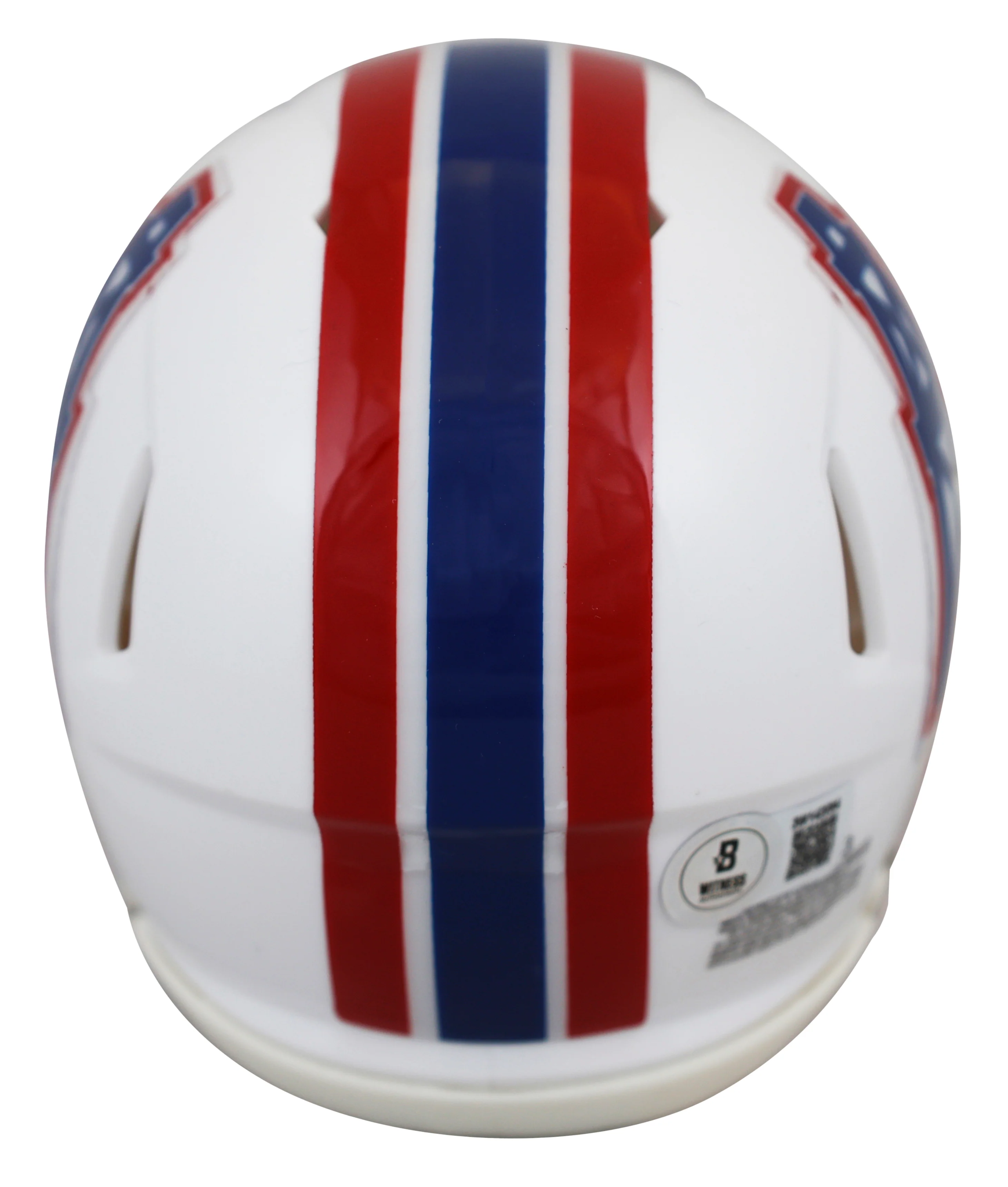 Oilers Robert Brazile "HOF 2018" Signed 1981-98 TB Speed Mini Helmet W/ Case BAS - Image 4