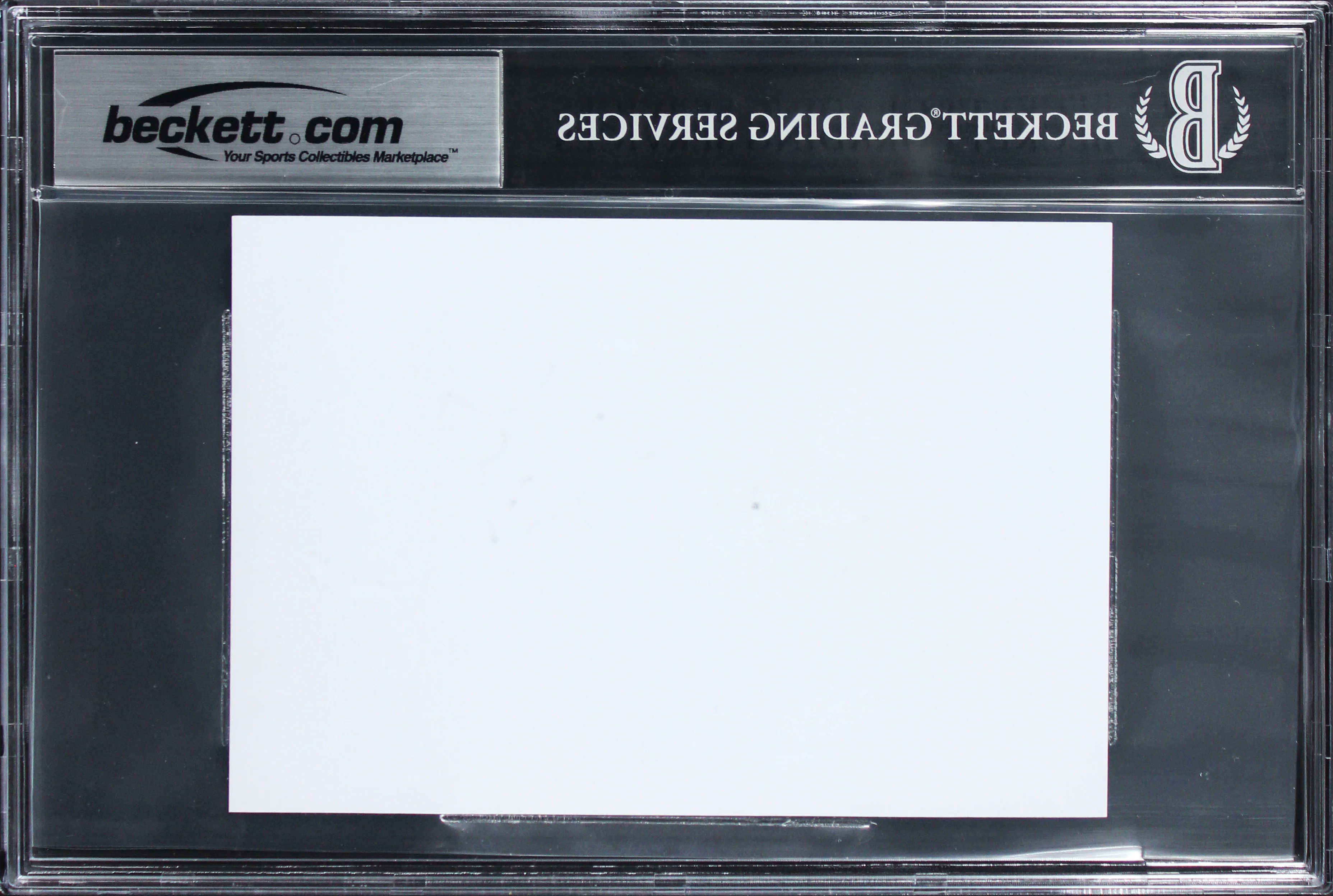 Oilers Wayne Gretzky Authentic Signed 4x6 Index Card Autographed BAS Slabbed 2 - Image 3