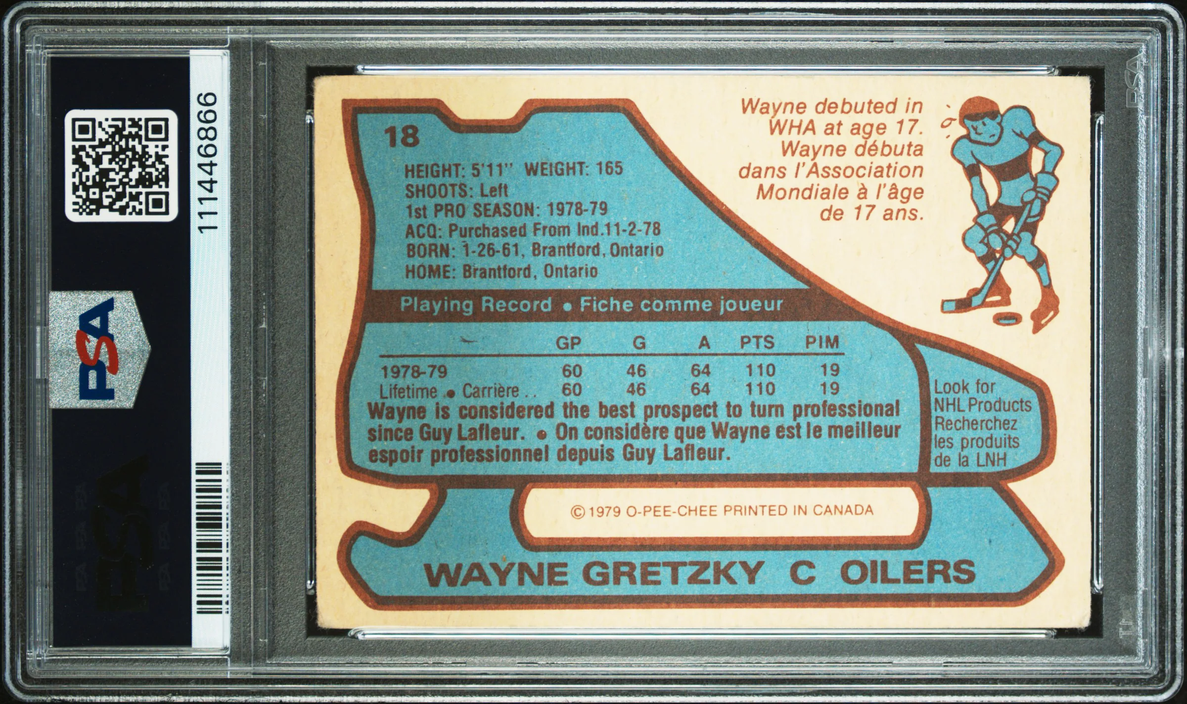 Oilers Wayne Gretzky Signed 1979 O-Pee-Chee #18 Rookie Card Auto 10! PSA Slab 1 - Image 3