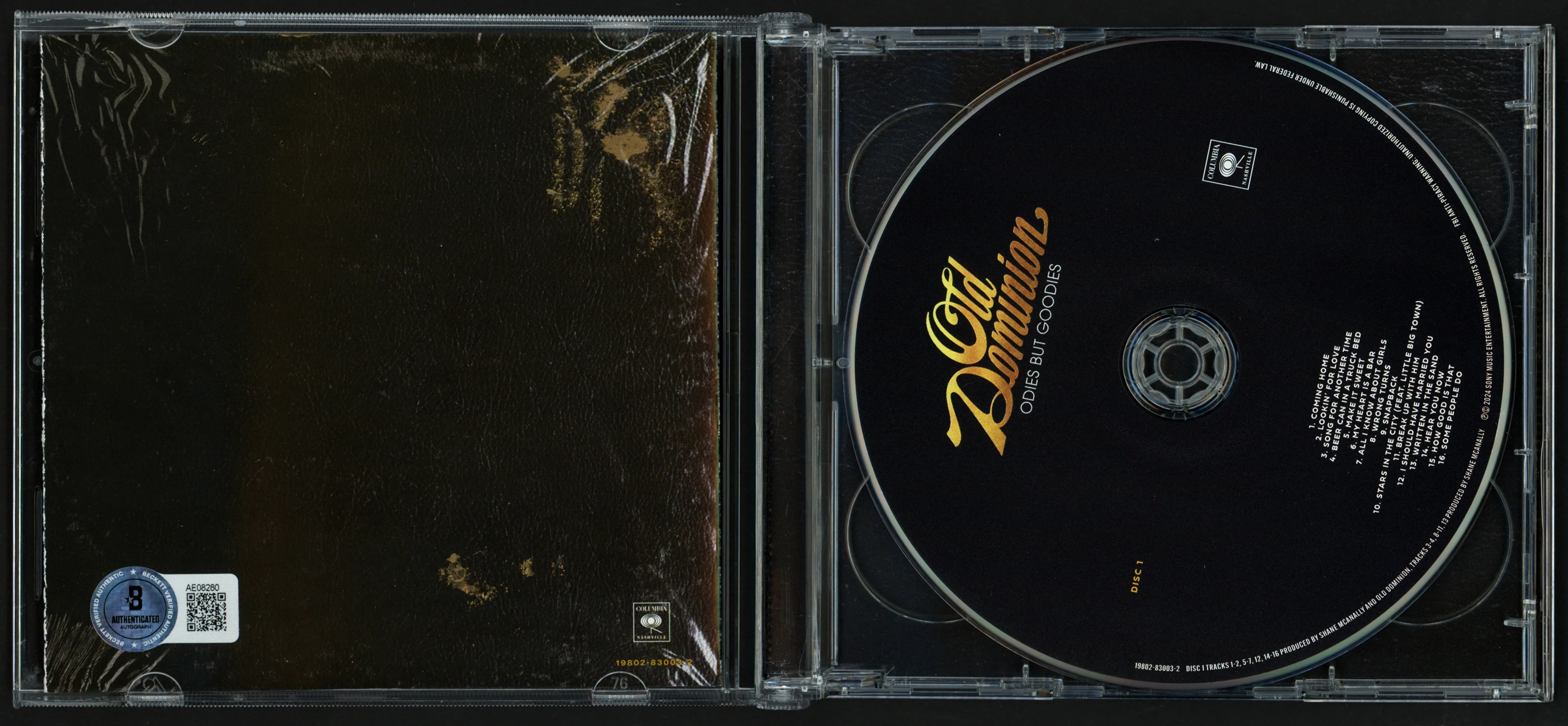 Old Dominion Autographed "Odies But Goodies" CD Cover Signed By All 5 Band Members Beckett BAS #AE08280 - Image 3