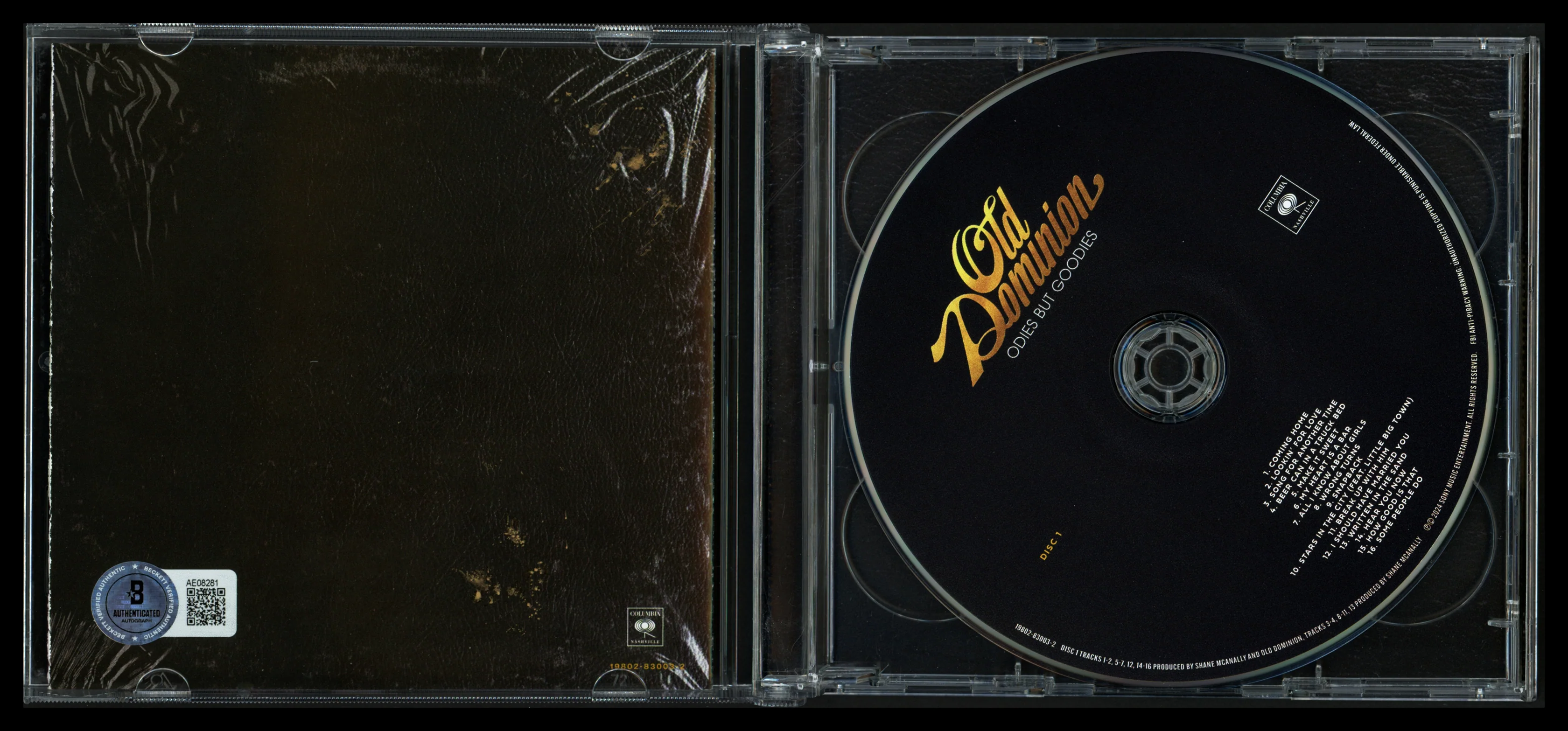 Old Dominion Autographed "Odies But Goodies" CD Cover Signed By All 5 Band Members Beckett BAS #AE08281 - Image 2