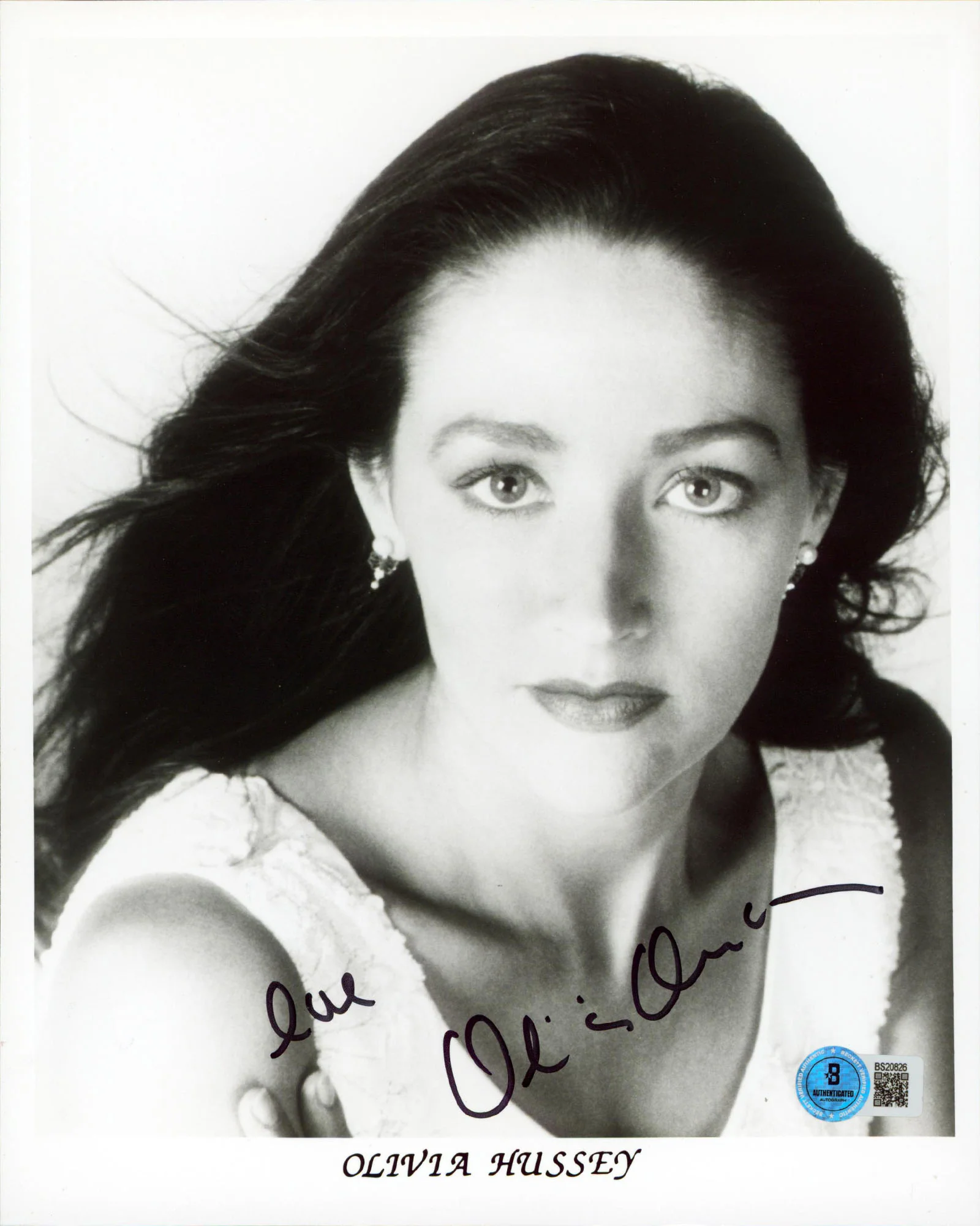 Olivia Hussey Romeo & Juliet "Love" Authentic Signed 8x10 Photo BAS #BS20826 - Image 2
