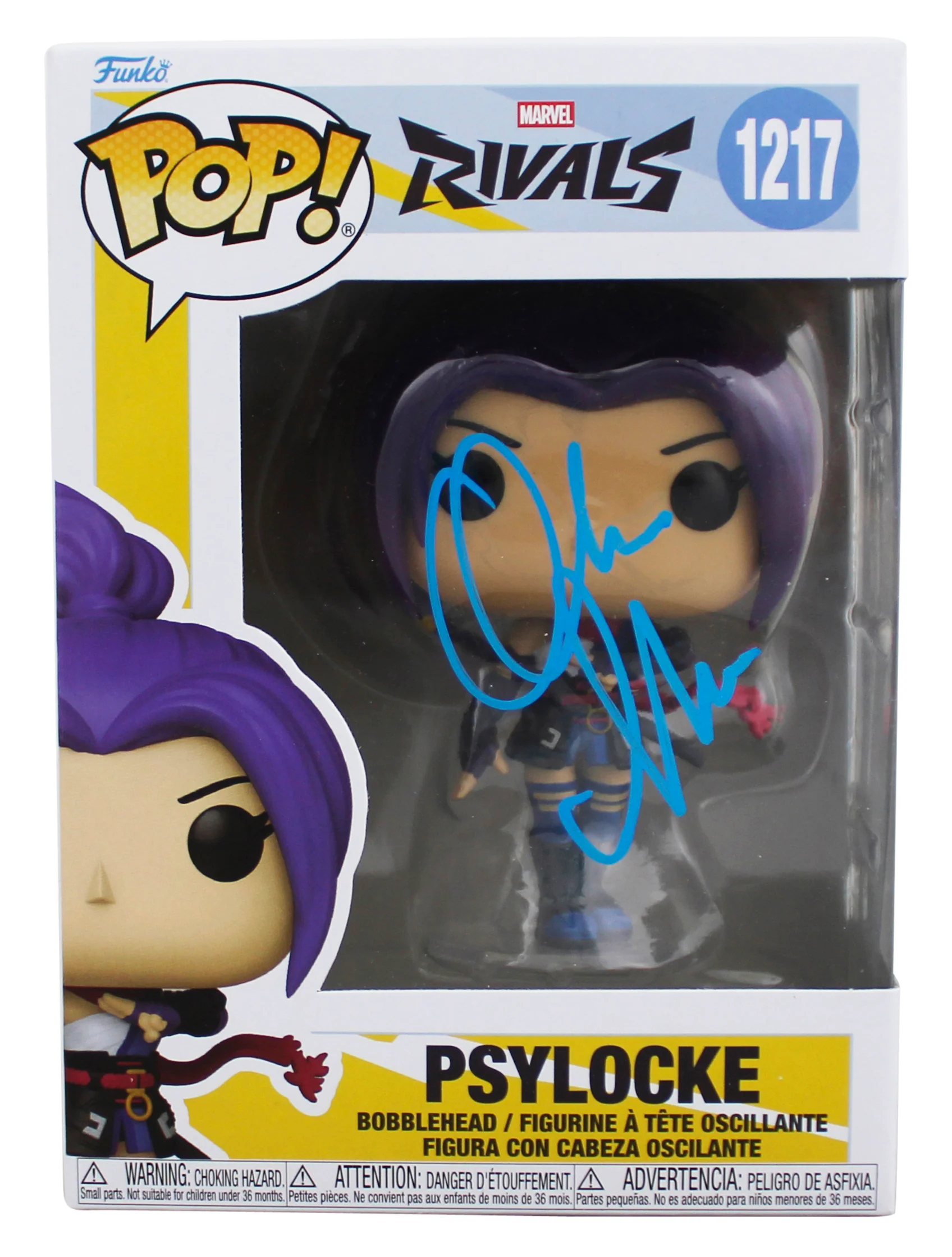 Olivia Munn X-Men Authentic Signed Psylocke #1217 Funko Pop Vinyl Figure BAS - Image 2