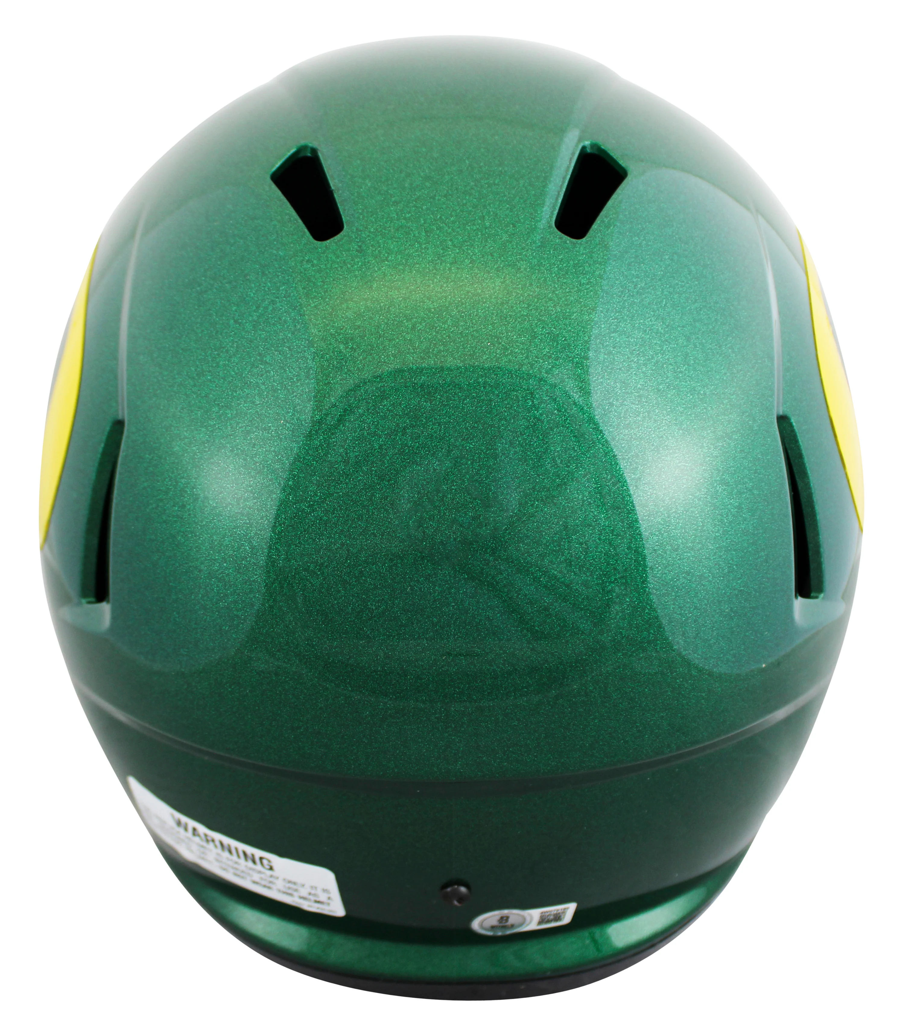 Oregon Bucky Irving Signed Full Size Speed Rep Helmet W/ Case BAS Witnessed - Image 4