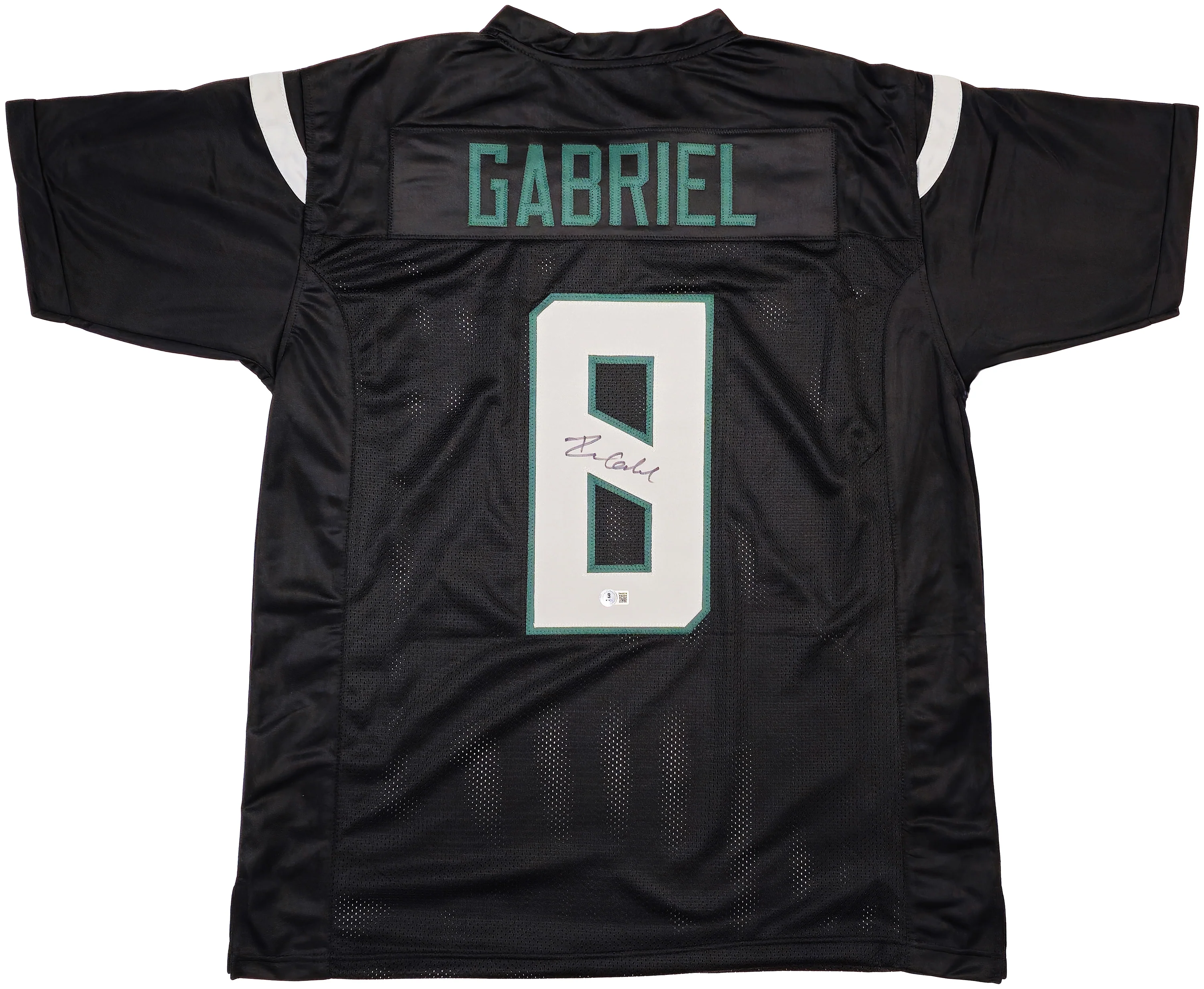 Oregon Ducks Dillon Gabriel Autographed Black Jersey Beckett BAS Witness Stock #235757 - Image 2