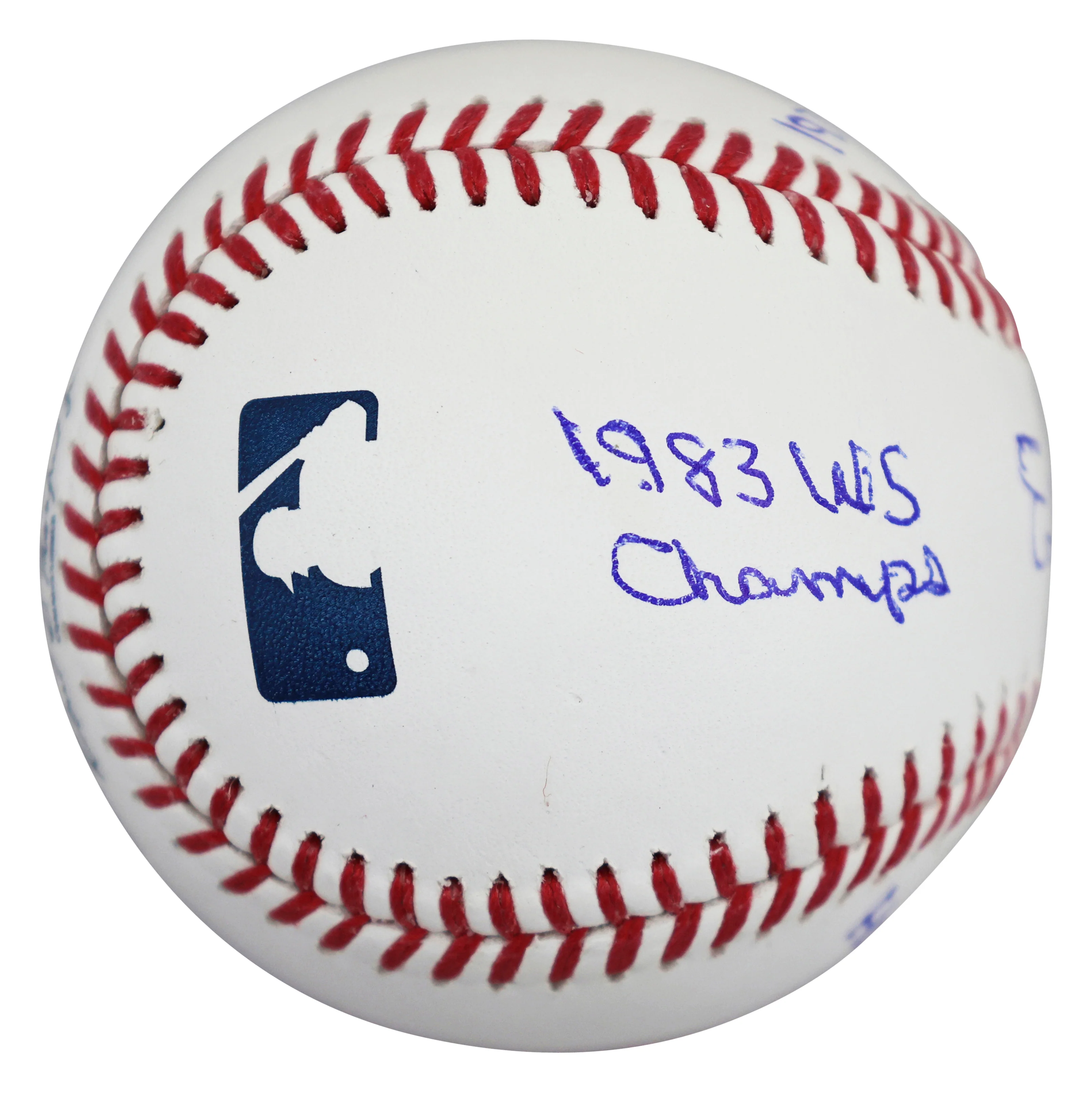 Orioles Eddie Murray "Career Stat" Signed Manfred Oml Baseball W/ Case BAS Wit - Image 5