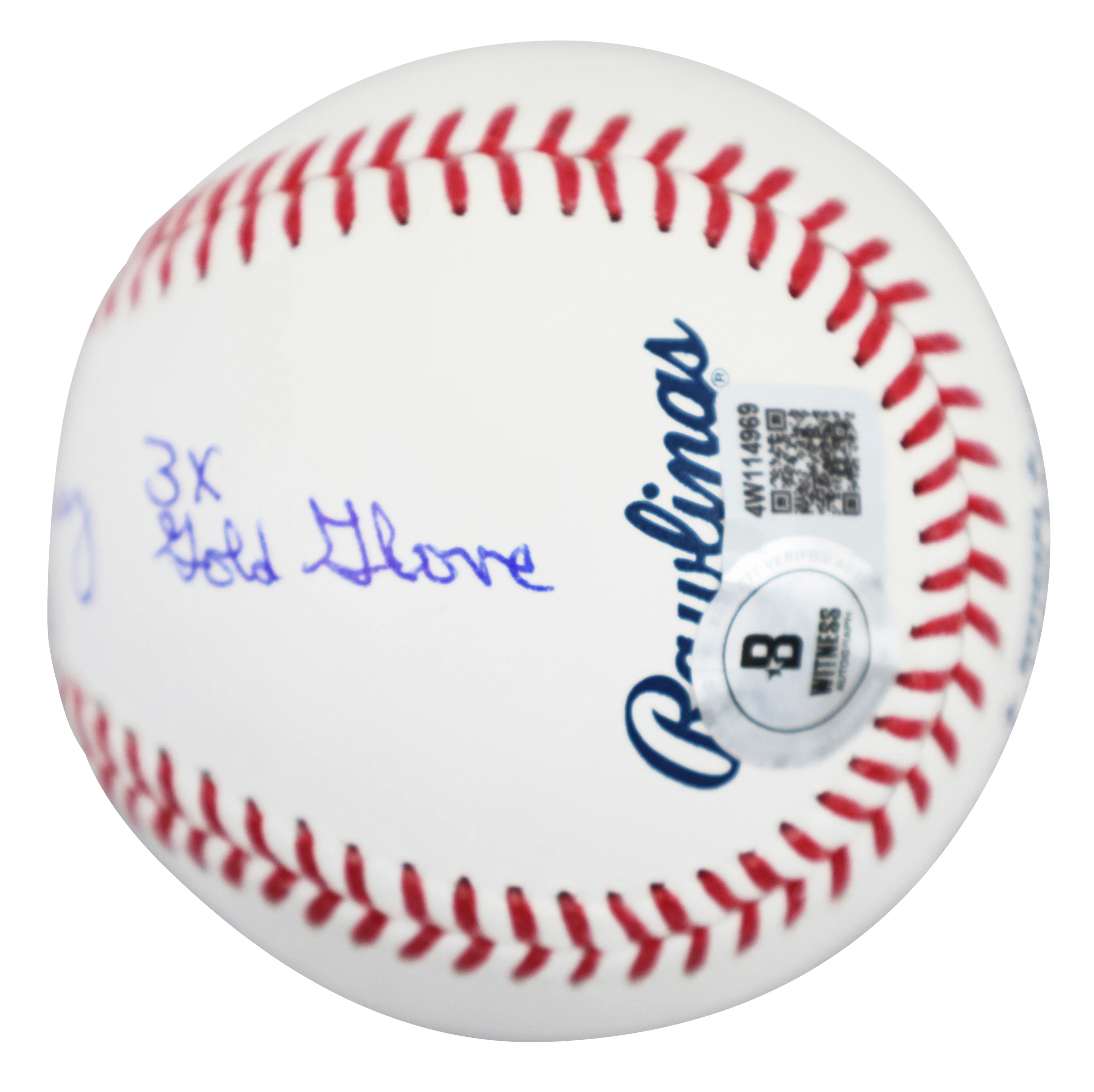 Orioles Eddie Murray "Career Stat" Signed Manfred Oml Baseball W/ Case BAS Wit - Image 6