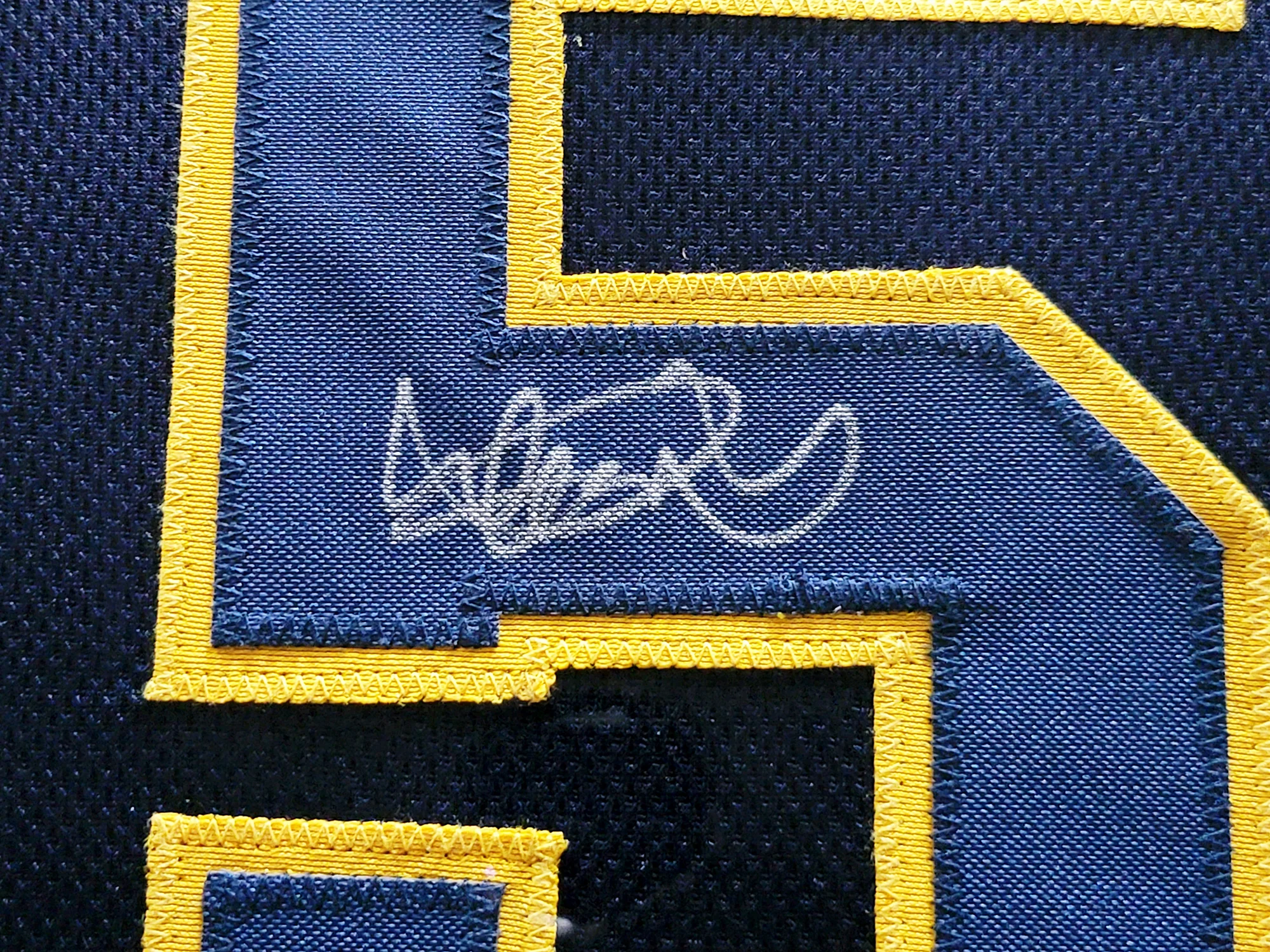 Orix Blue Wave Ichiro Suzuki Autographed Framed Navy Jersey IS Holo Stock #210146 - Image 3