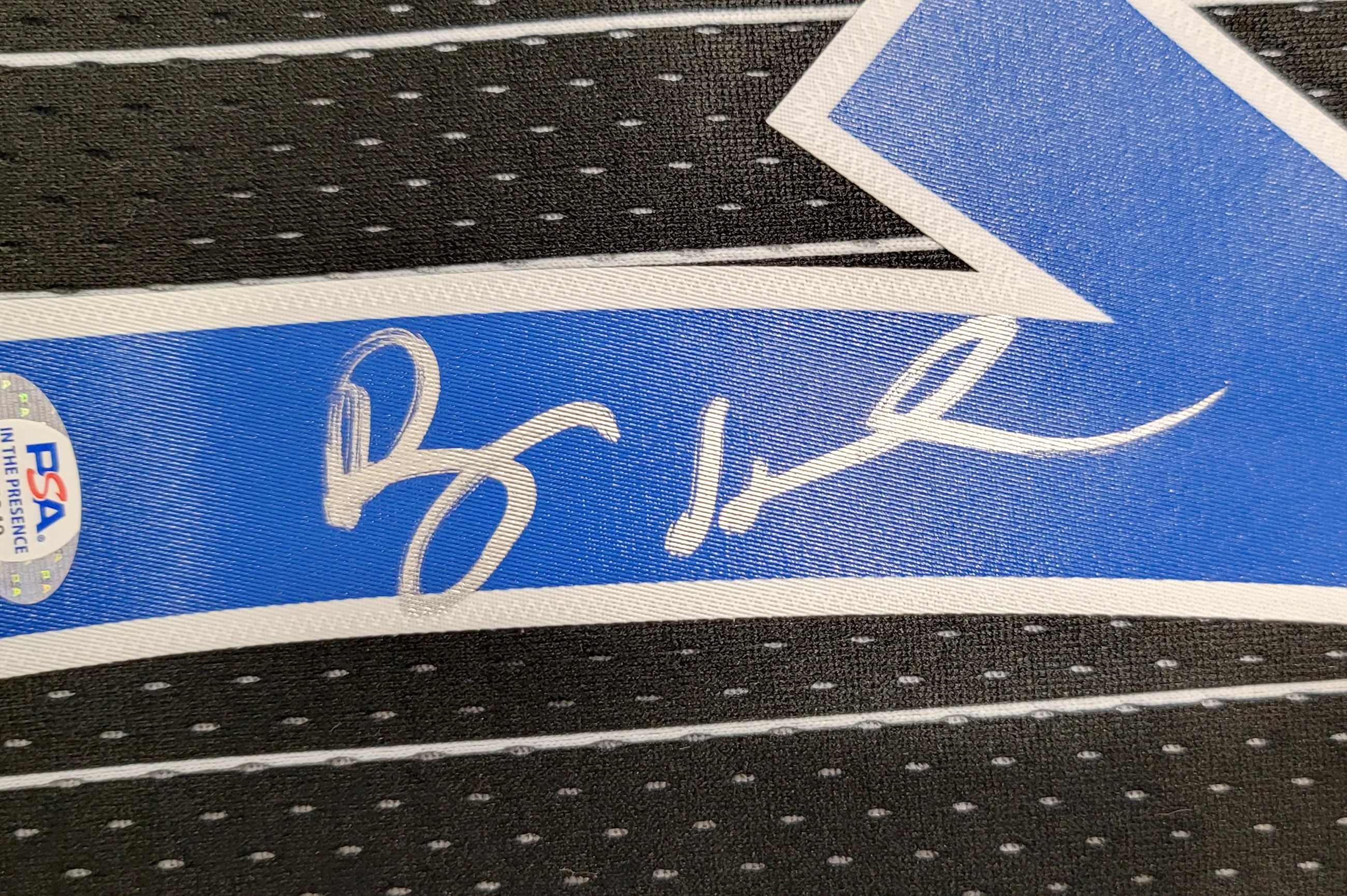 Orlando Magic Anfernee Penny Hardaway Autographed Black Authentic Mitchell & Ness 1994-95 Hardwood Classic Swingman Jersey Size L PSA/DNA Stock #208253 - Image 4