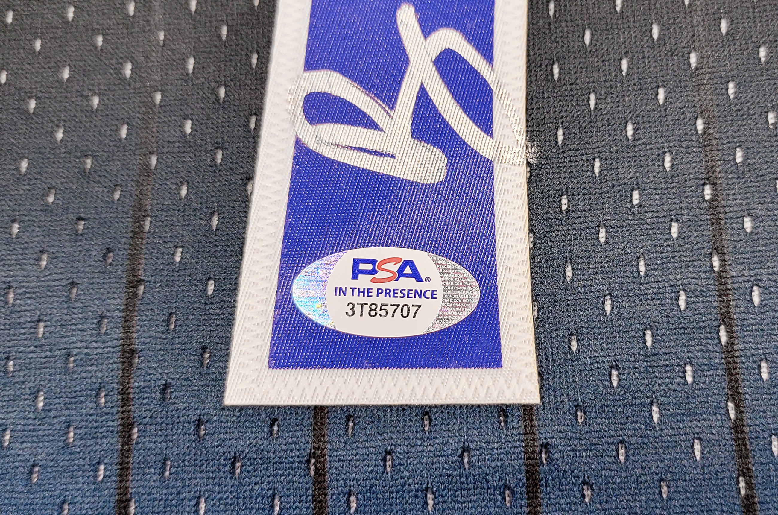 Orlando Magic Anfernee Penny Hardaway Autographed Black & Blue Authentic Mitchell & Ness Fadeaway 1994-95 Hardwood Classic Swingman Jersey Size L PSA/DNA Stock #208247 - Image 5