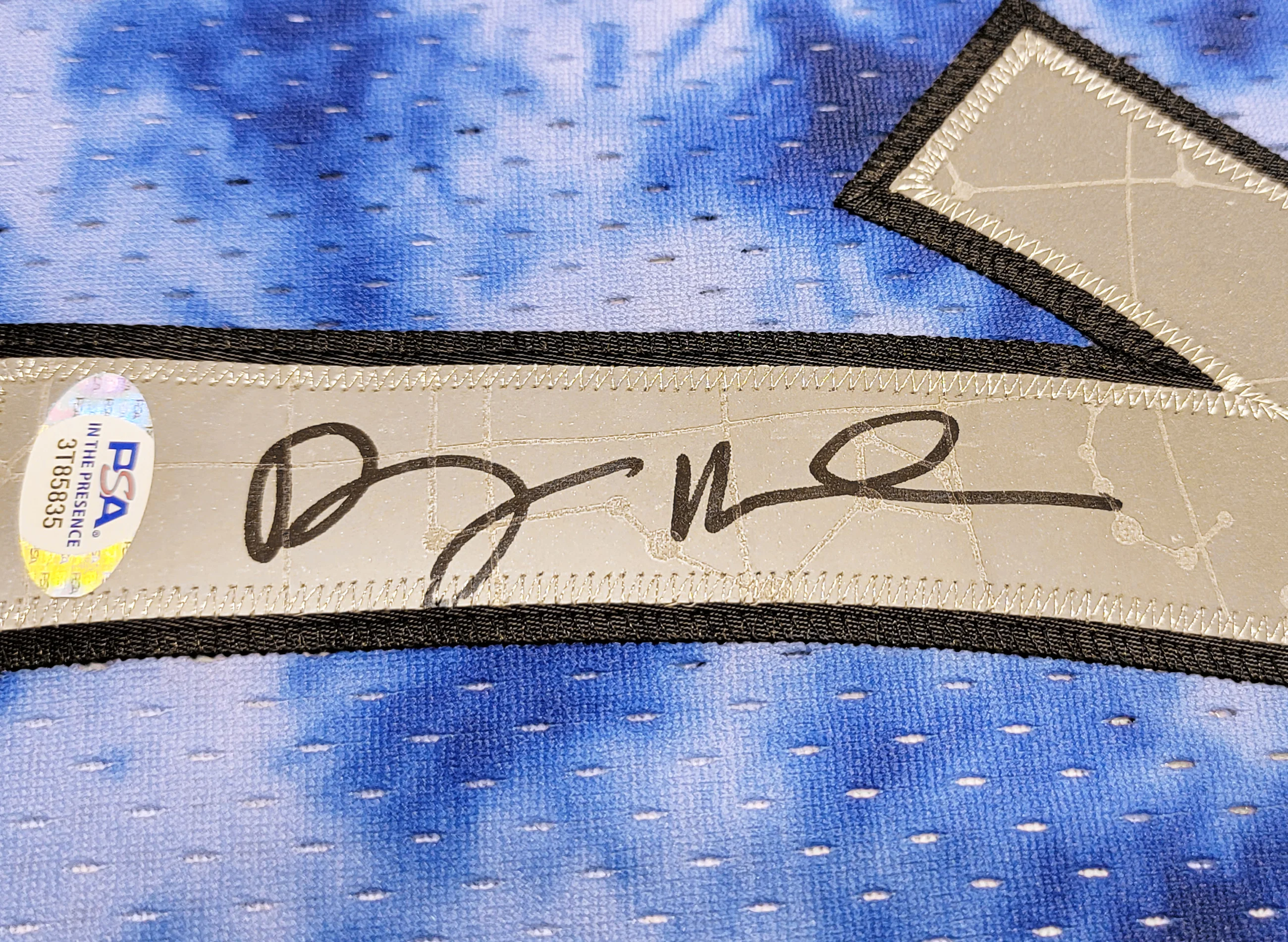 Orlando Magic Anfernee Penny Hardaway Autographed Blue Authentic Mitchell & Ness Galaxy 1994-95 Hardwood Classic Swingman Jersey Size XL PSA/DNA Stock #208258 - Image 4