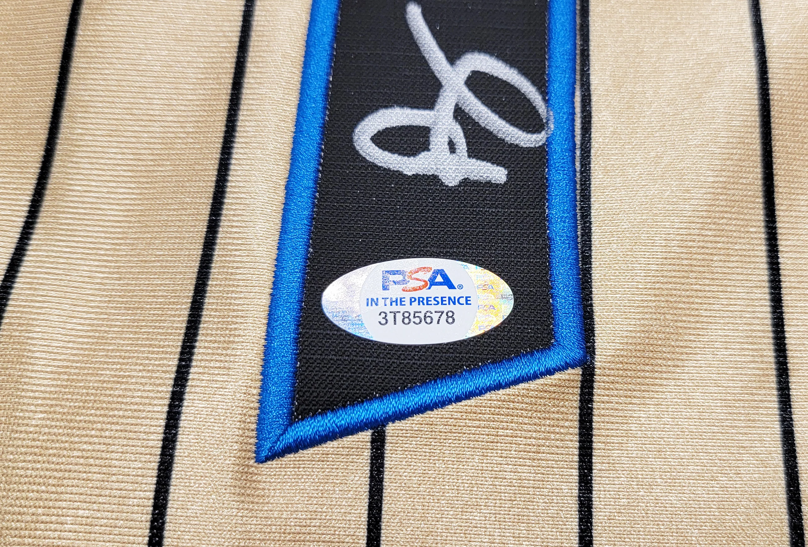 Orlando Magic Anfernee Penny Hardaway Autographed Gold Authentic Mitchell & Ness 1993-94 75th Anniversary Hardwood Classic Swingman Jersey Size L PSA/DNA Stock #208251 - Image 5