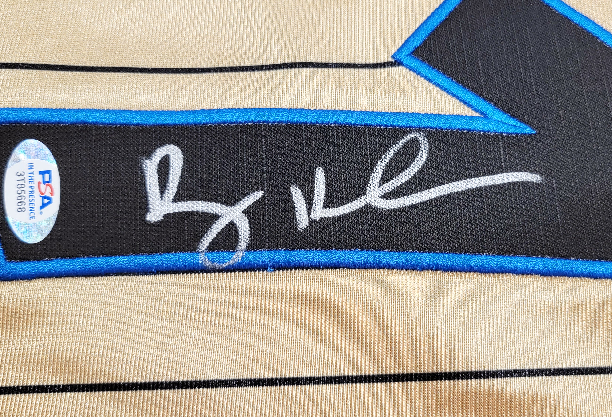 Orlando Magic Anfernee Penny Hardaway Autographed Gold Authentic Mitchell & Ness 1993-94 75th Anniversary Hardwood Classic Swingman Jersey Size XL PSA/DNA Stock #208250 - Image 4