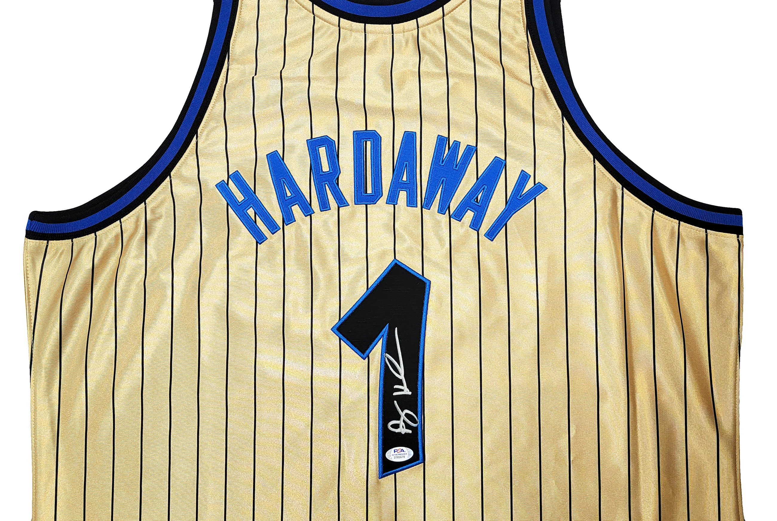 Orlando Magic Anfernee Penny Hardaway Autographed Gold Authentic Mitchell & Ness 1993-94 75th Anniversary Hardwood Classic Swingman Jersey Size XXL PSA/DNA Stock #208249 - Image 3