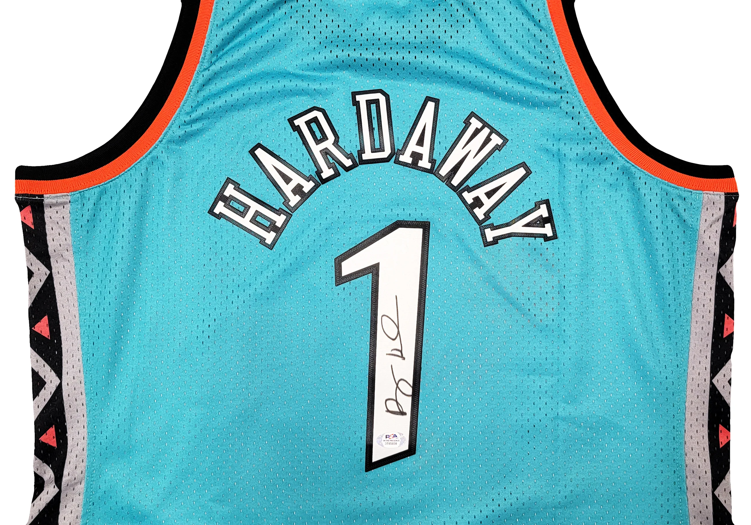 Orlando Magic Anfernee Penny Hardaway Autographed Teal Authentic Mitchell & Ness All Star Game Feb 11,1996 Hardwood Classic Swingman Jersey Size XL PSA/DNA Stock #208256 - Image 3