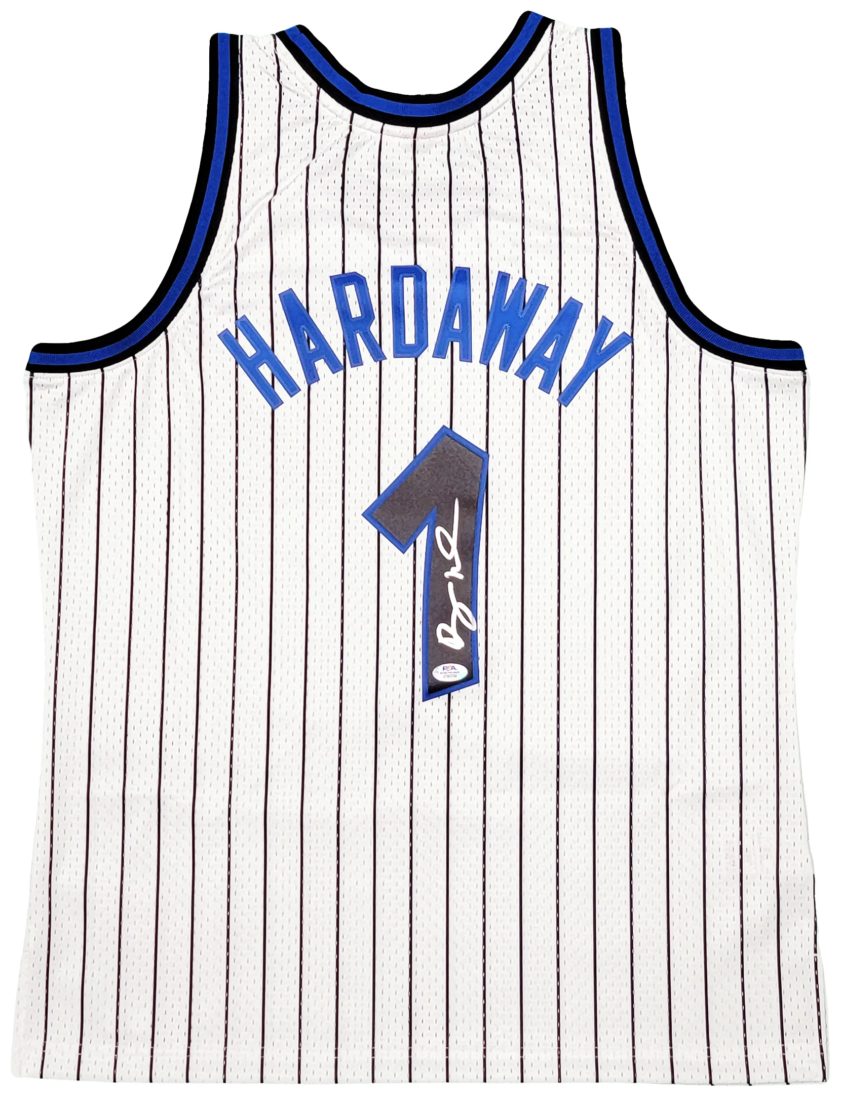 Orlando Magic Anfernee Penny Hardaway Autographed White Authentic Mitchell & Ness 1993-94 Hardwood Classic Swingman Jersey Size L PSA/DNA Stock #208255 - Image 2
