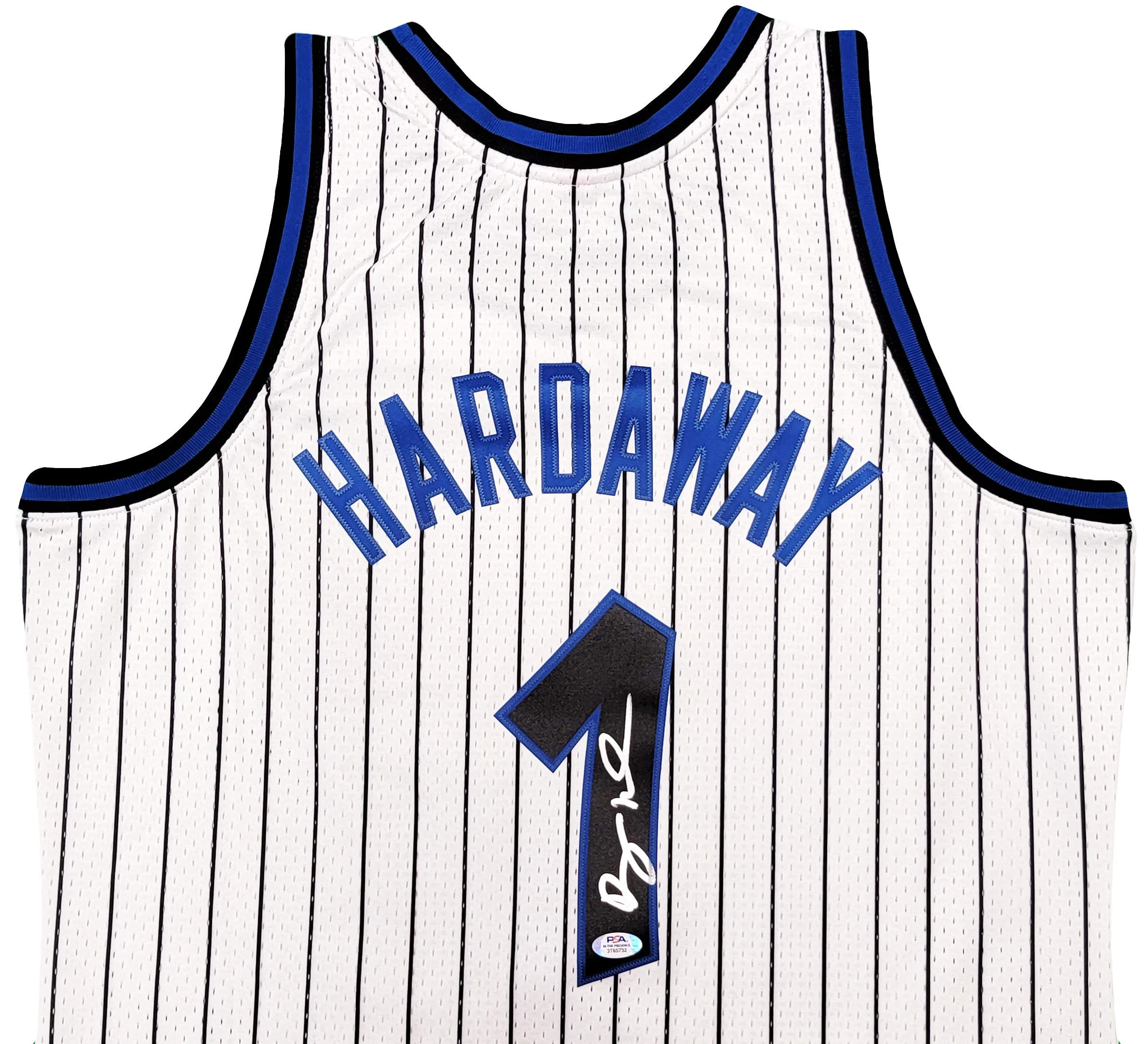 Orlando Magic Anfernee Penny Hardaway Autographed White Authentic Mitchell & Ness 1993-94 Hardwood Classic Swingman Jersey Size L PSA/DNA Stock #208255 - Image 3