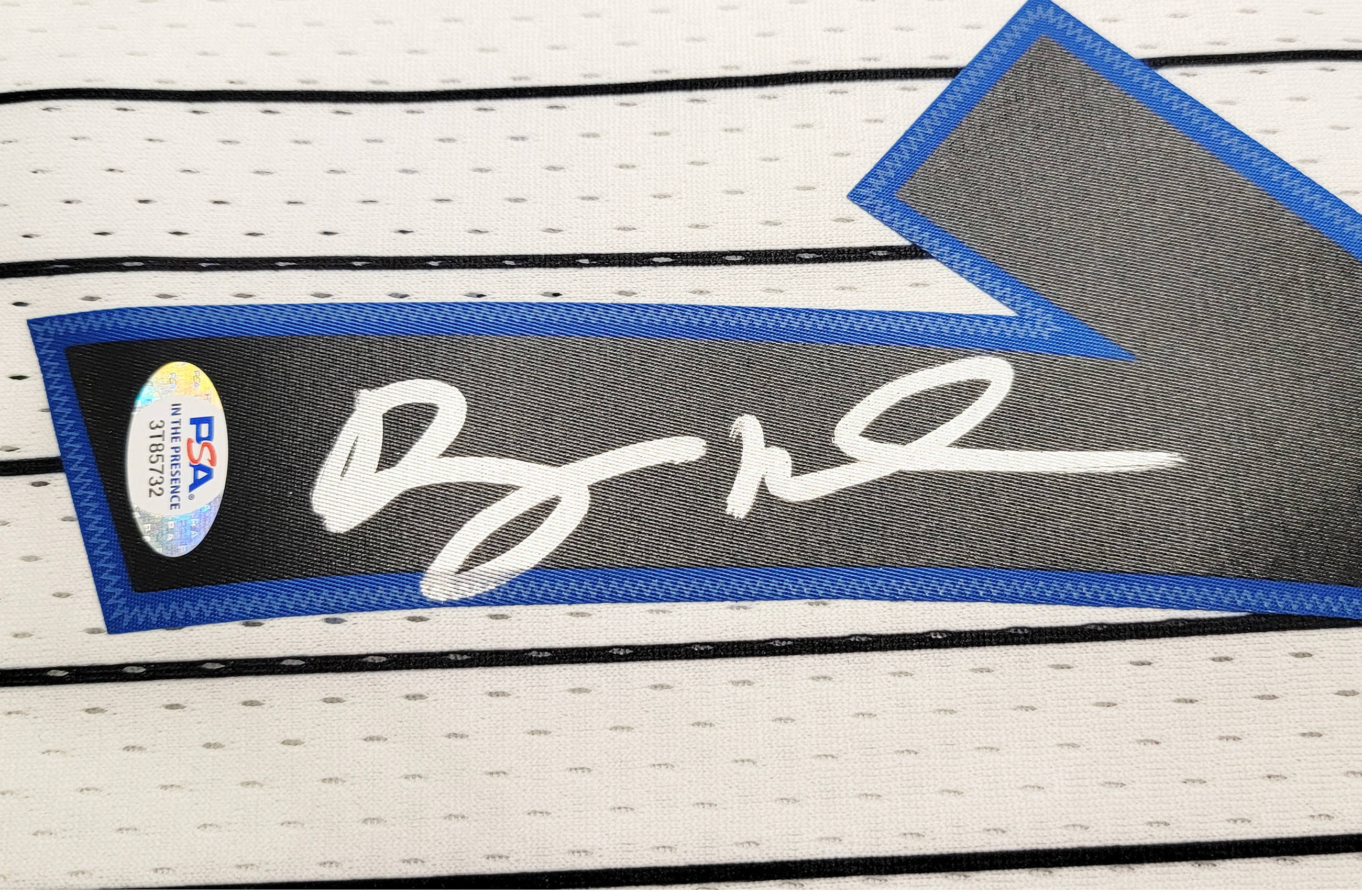 Orlando Magic Anfernee Penny Hardaway Autographed White Authentic Mitchell & Ness 1993-94 Hardwood Classic Swingman Jersey Size L PSA/DNA Stock #208255 - Image 4