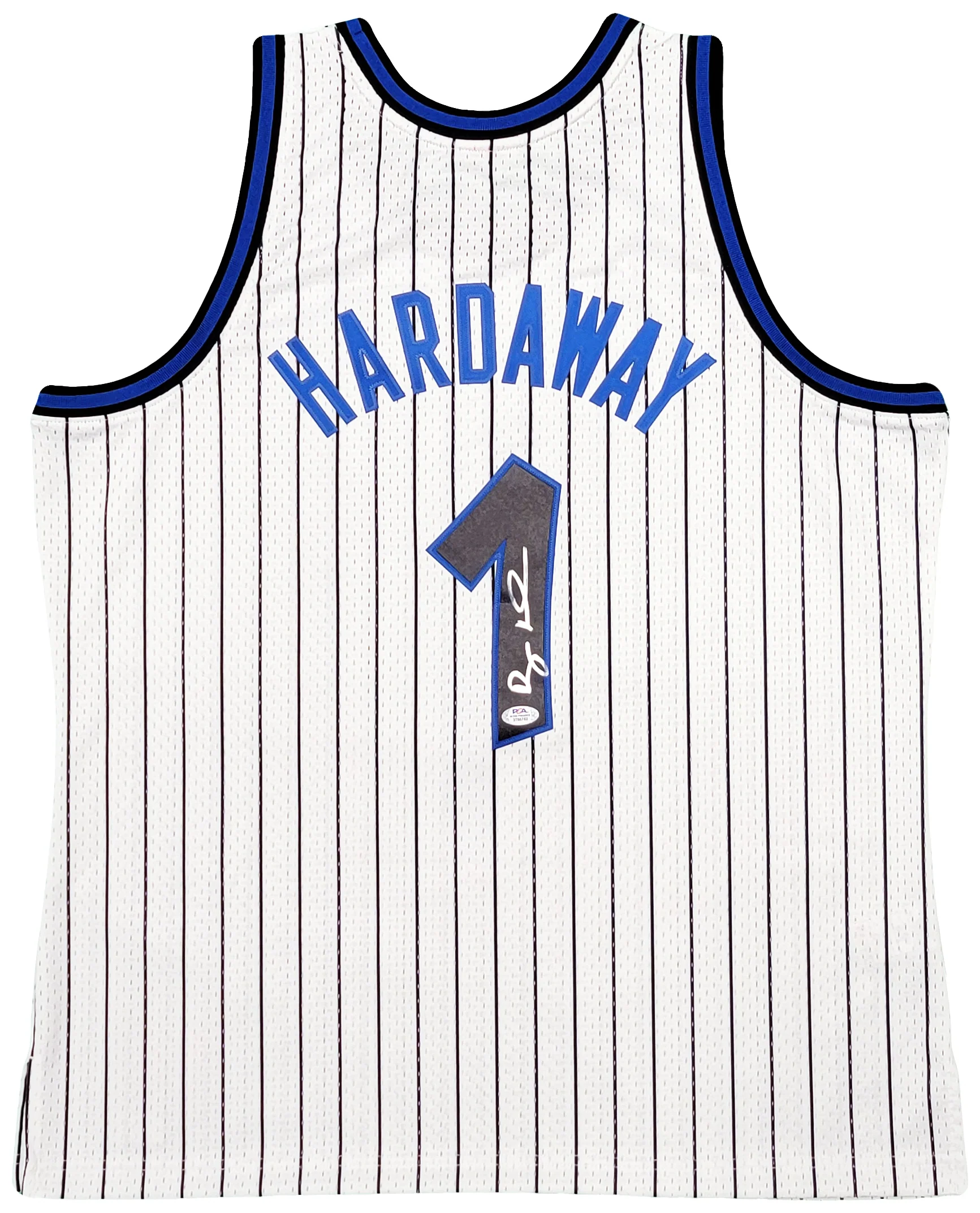 Orlando Magic Anfernee Penny Hardaway Autographed White Authentic Mitchell & Ness 1993-94 Hardwood Classic Swingman Jersey Size XL PSA/DNA Stock #208254 - Image 2